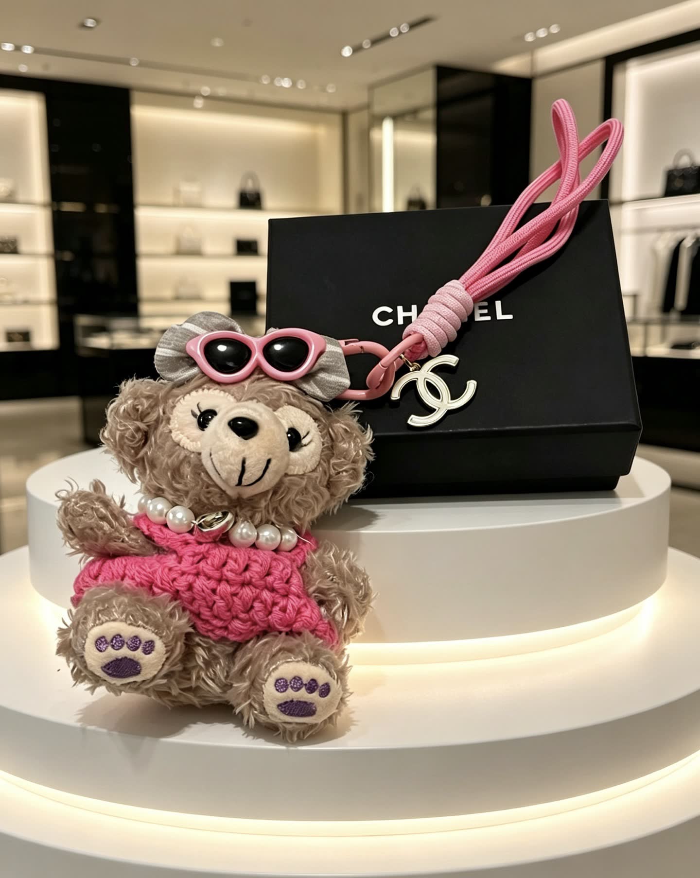 Chanel Bear Keychain