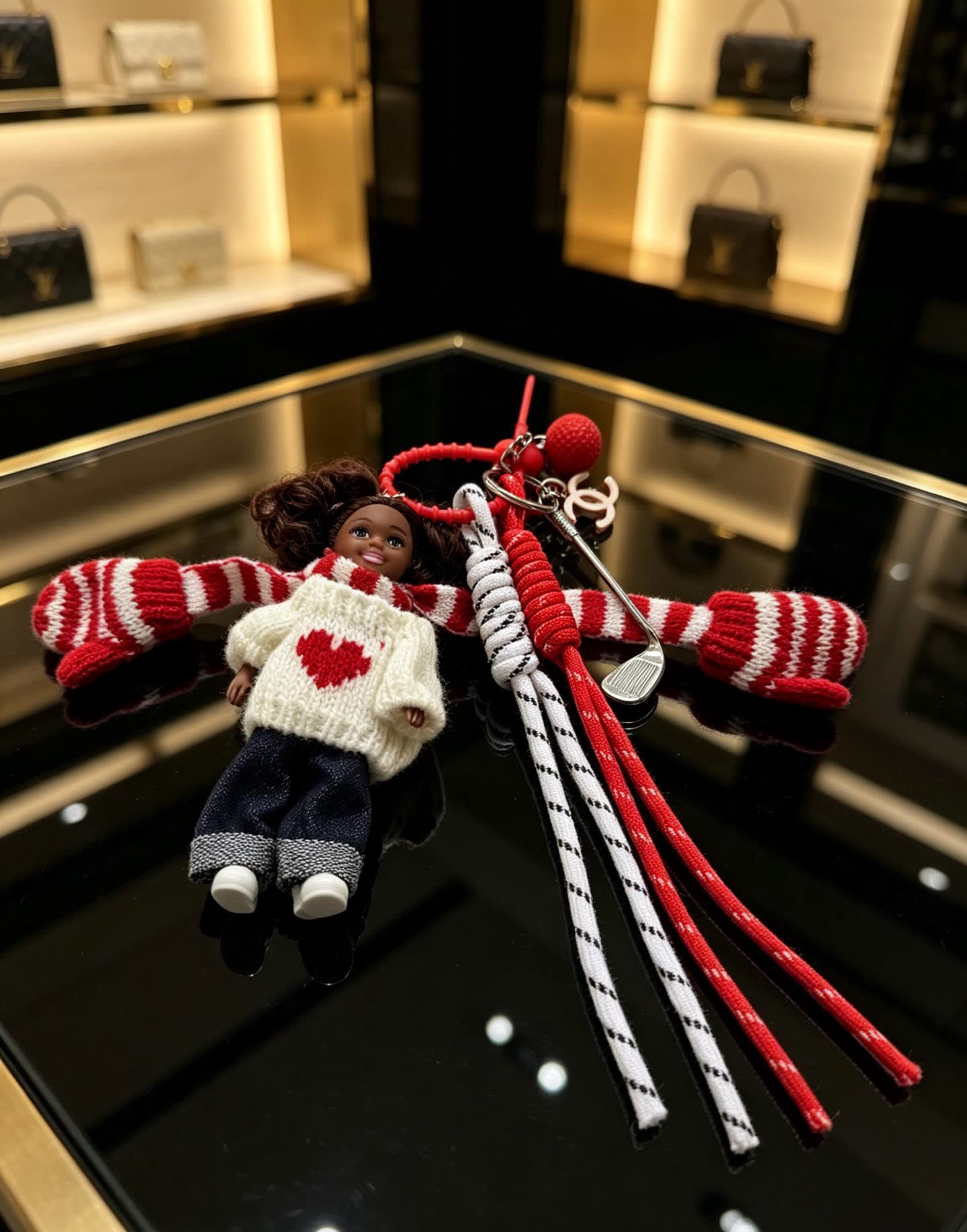 Chanel Holiday Keychain