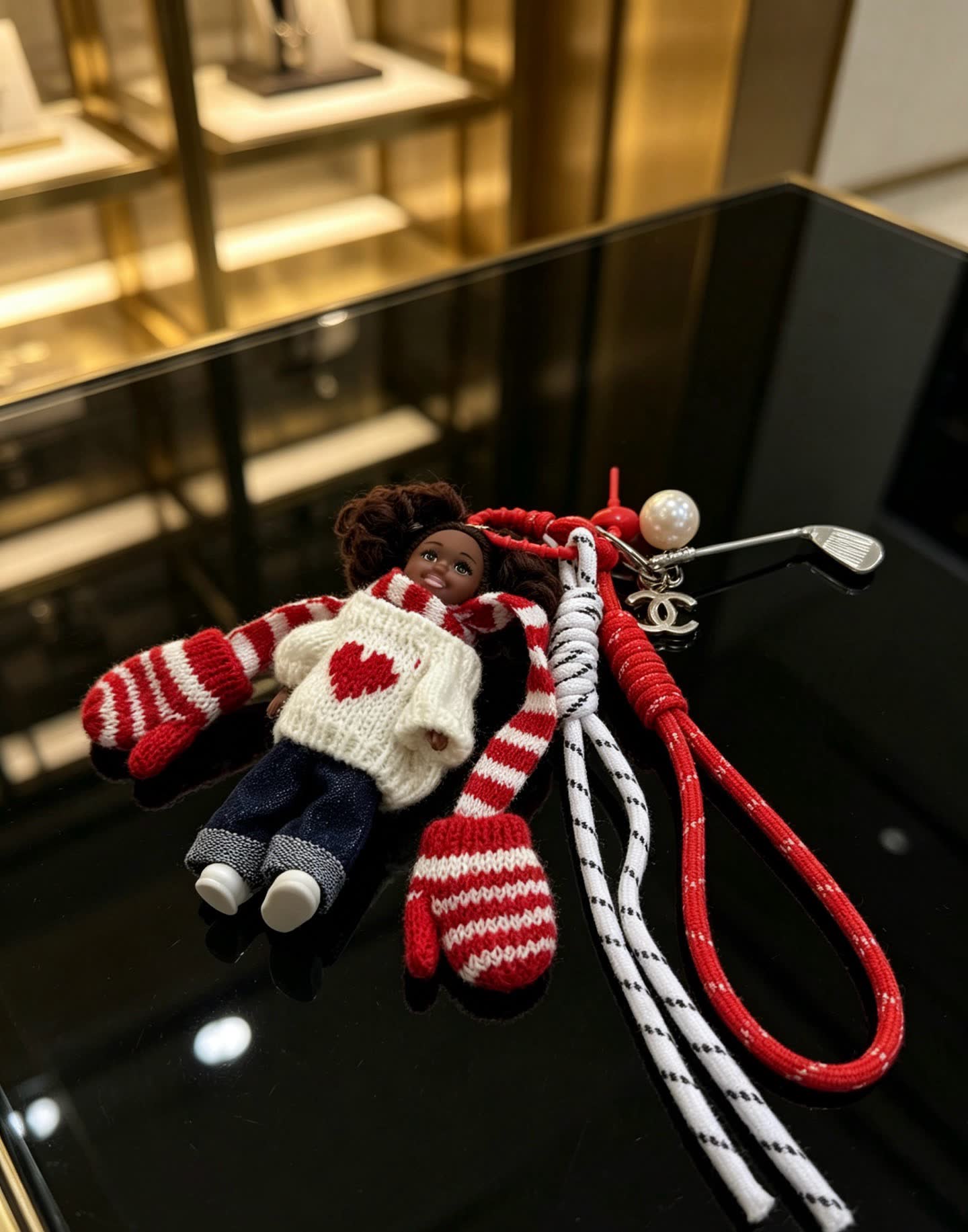 Chanel Holiday Keychain