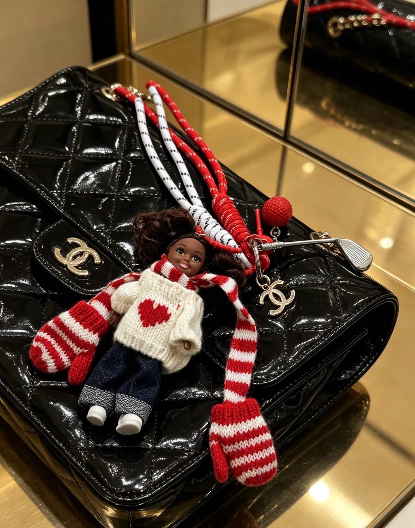 Chanel Holiday Keychain