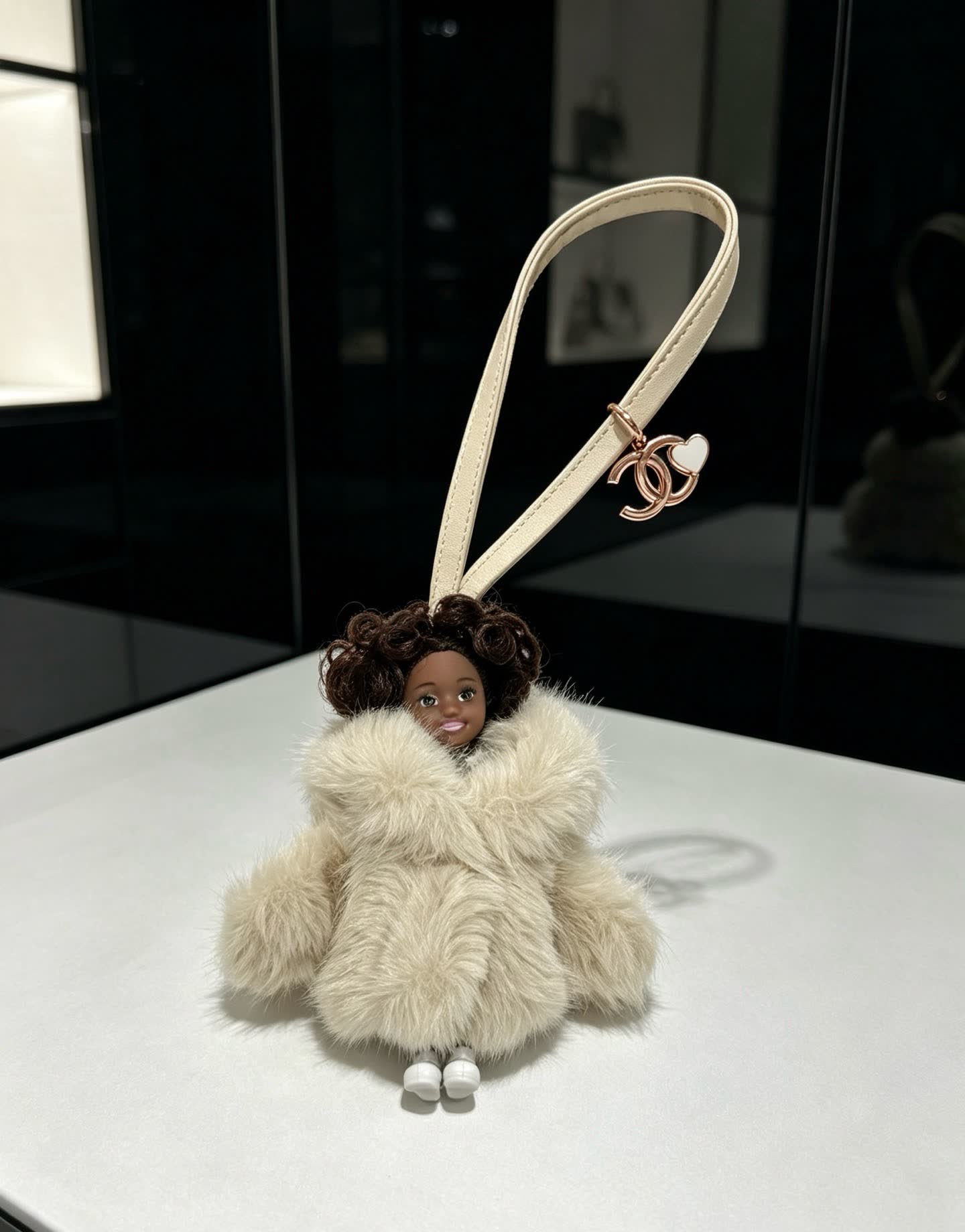 Chanel Fur Keychain