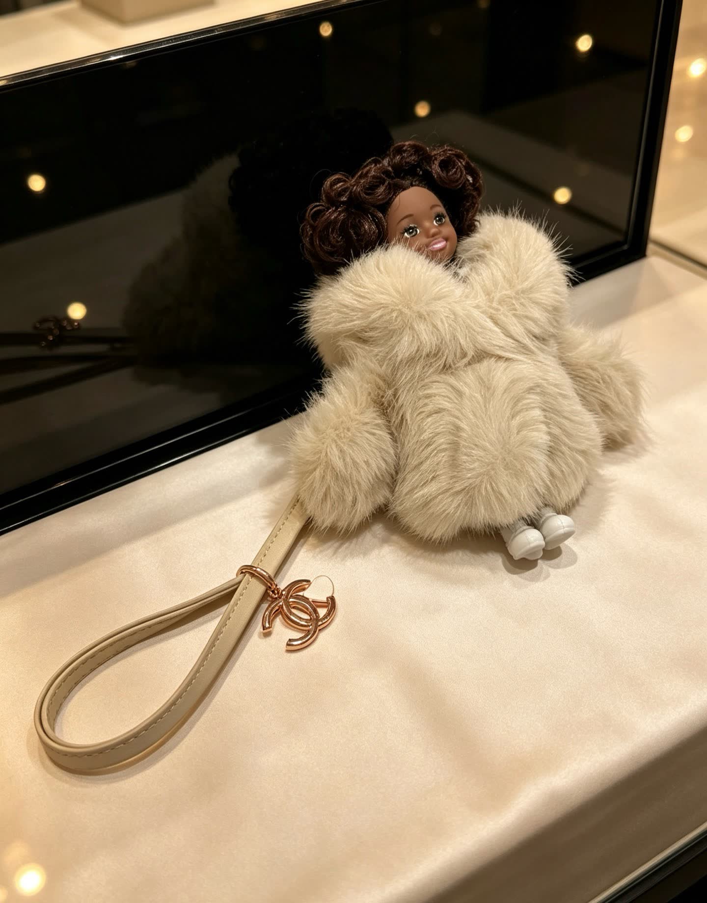 Chanel Fur Keychain