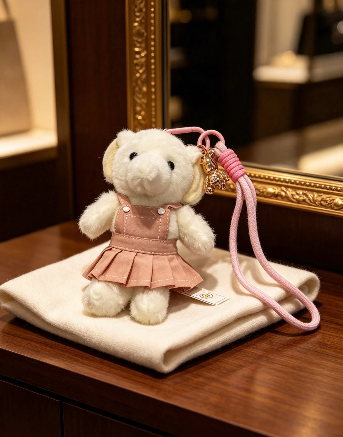 Chanel Pink Bear Keychain