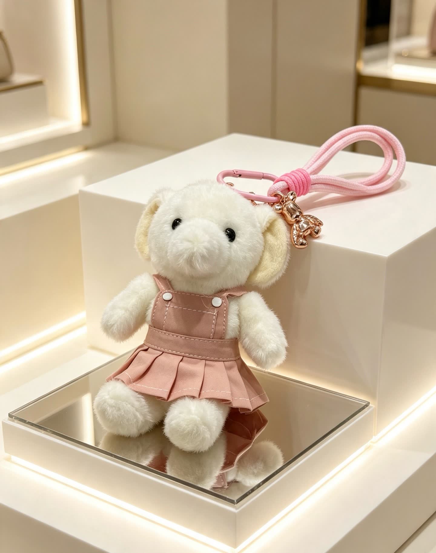 Chanel Pink Bear Keychain