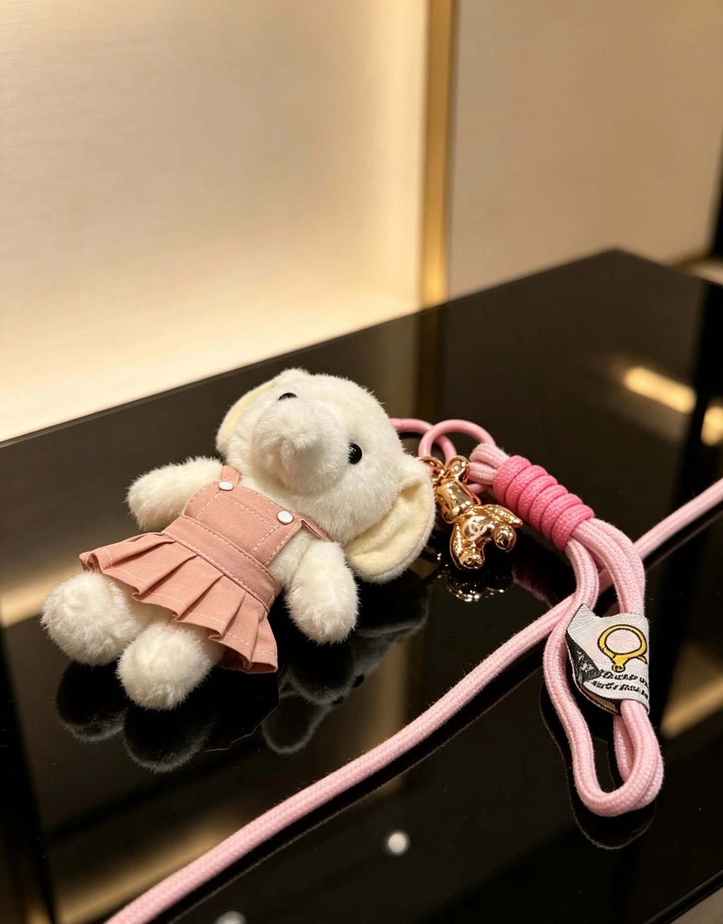 Chanel Pink Bear Keychain