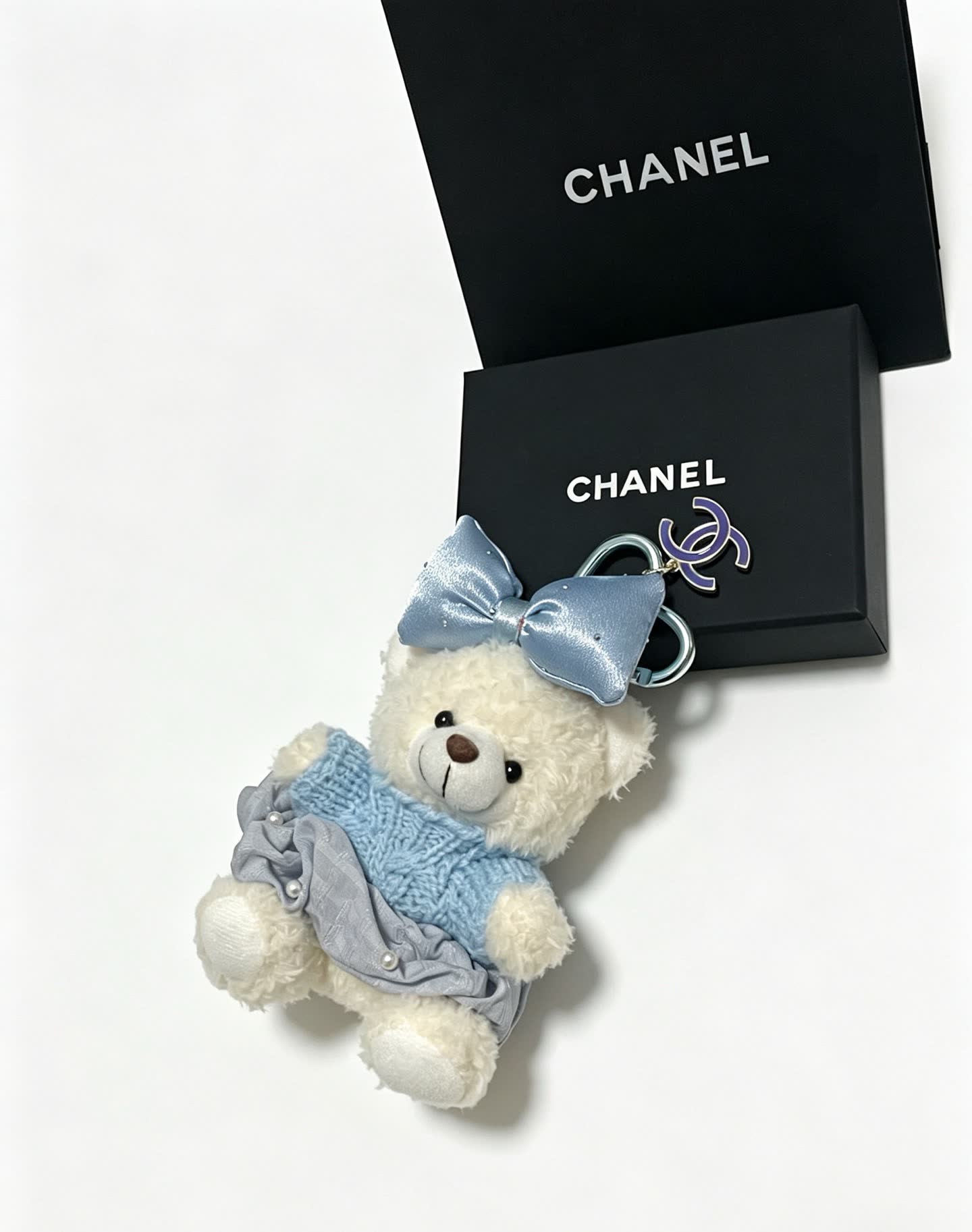 Chanel Teddy Bear Keychain
