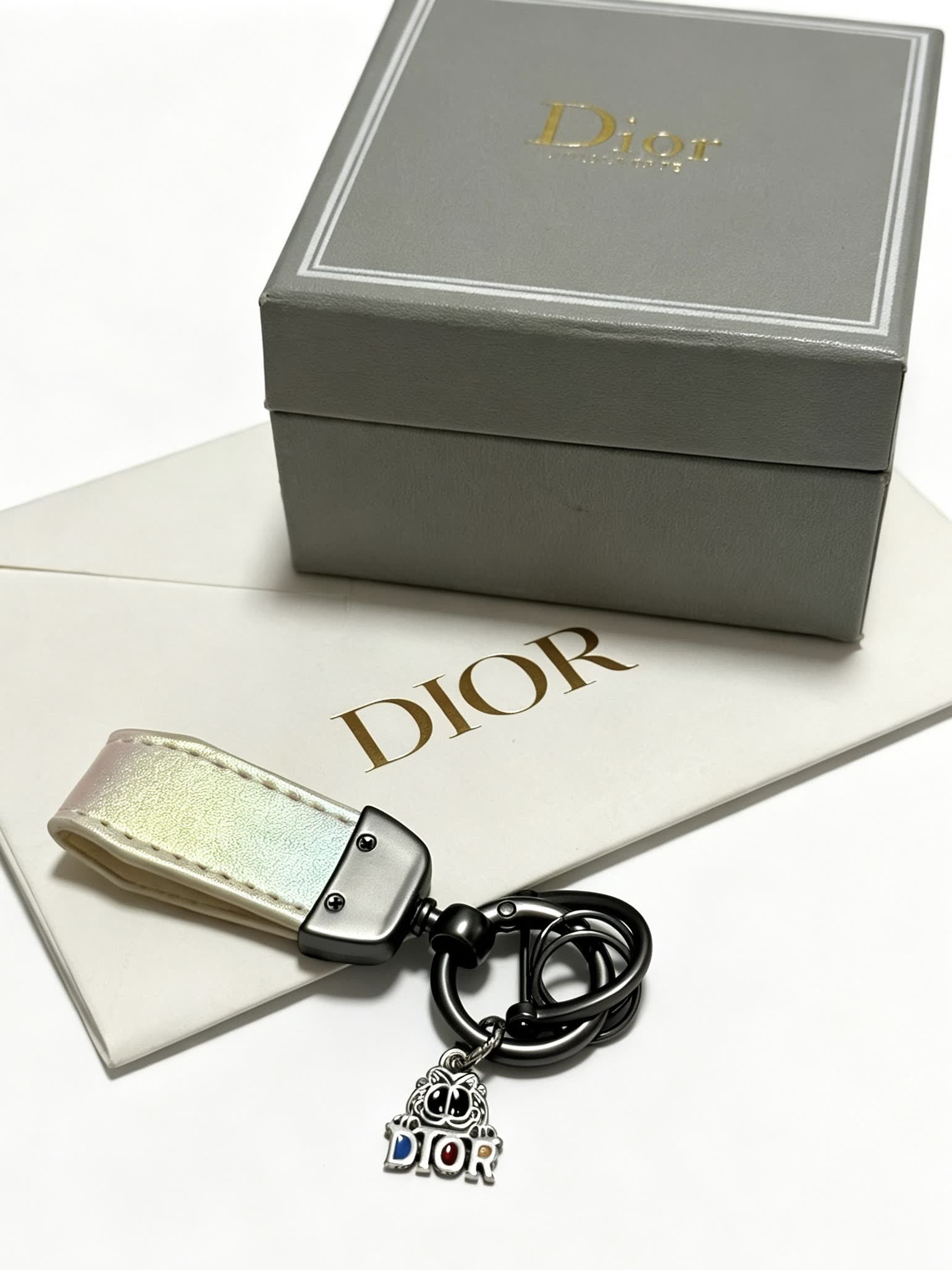 Dior Keychain with Logo Charm