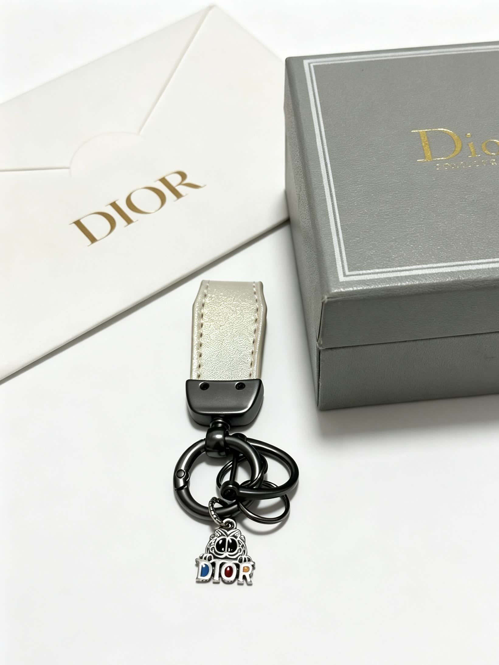 Dior Keychain with Logo Charm