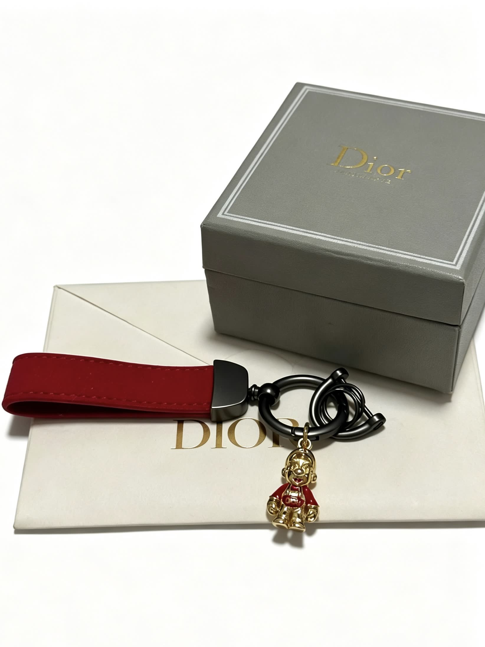 Dior Keychain with Bear Charm