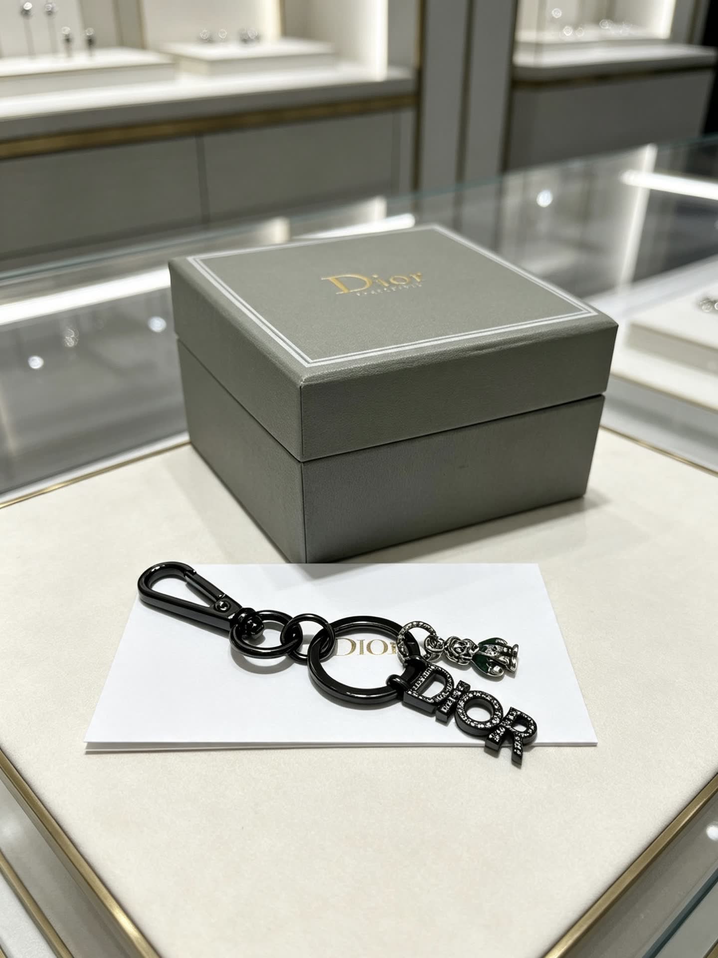 Dior Keychain with Charm