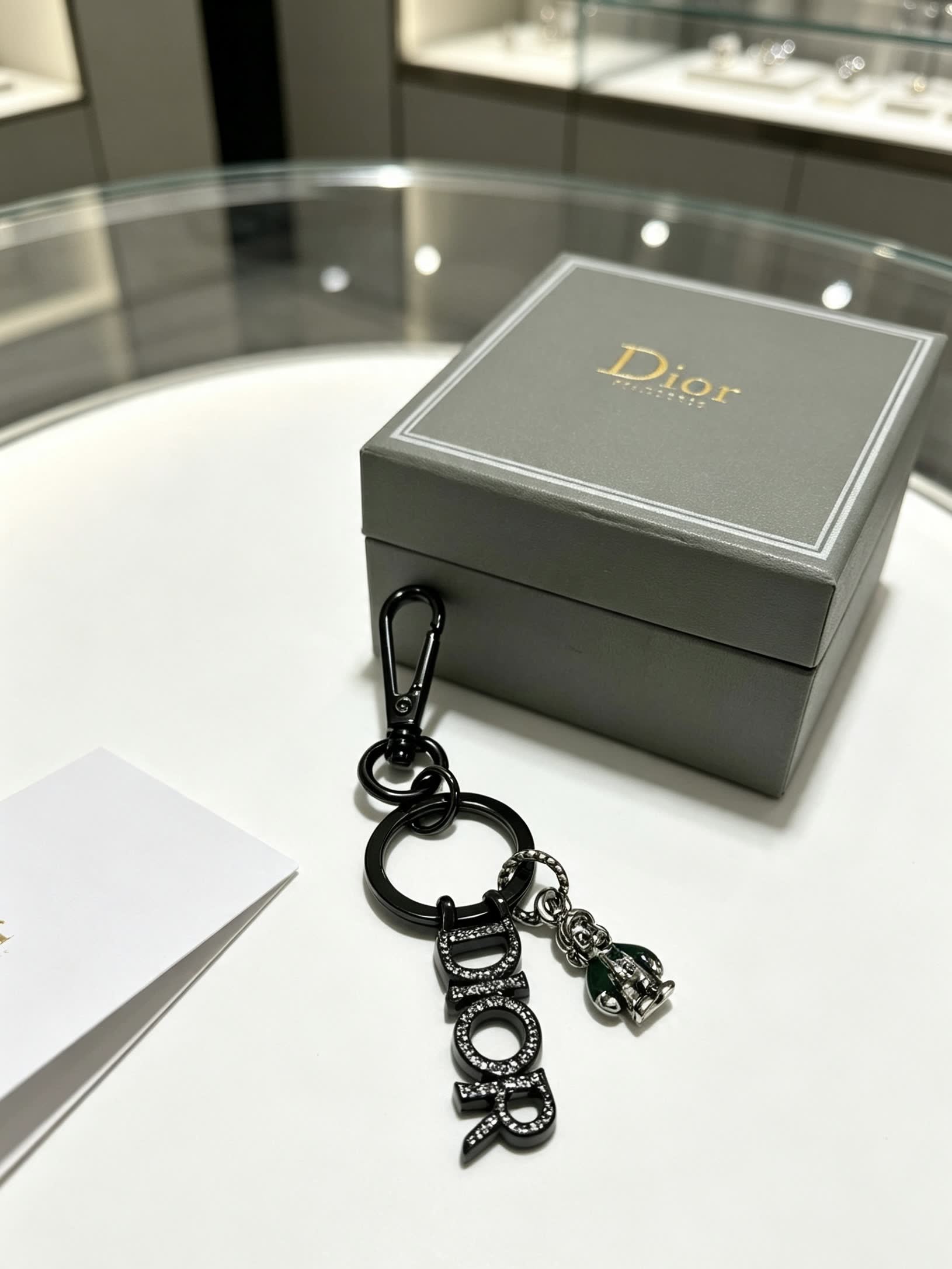 Dior Keychain with Charm