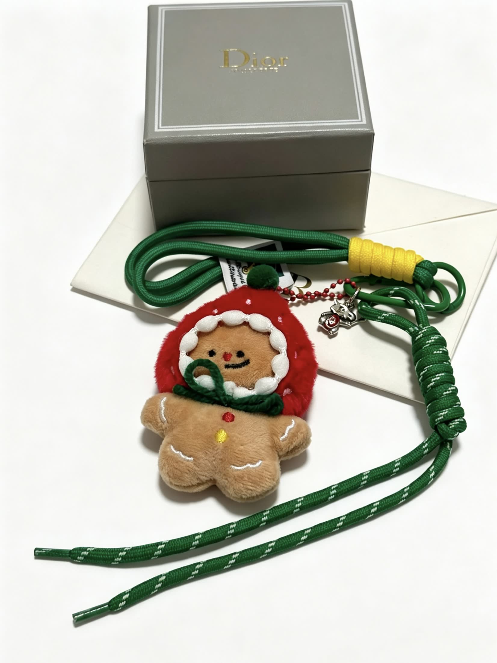 Dior Christmas Gingerbread Man Keychain