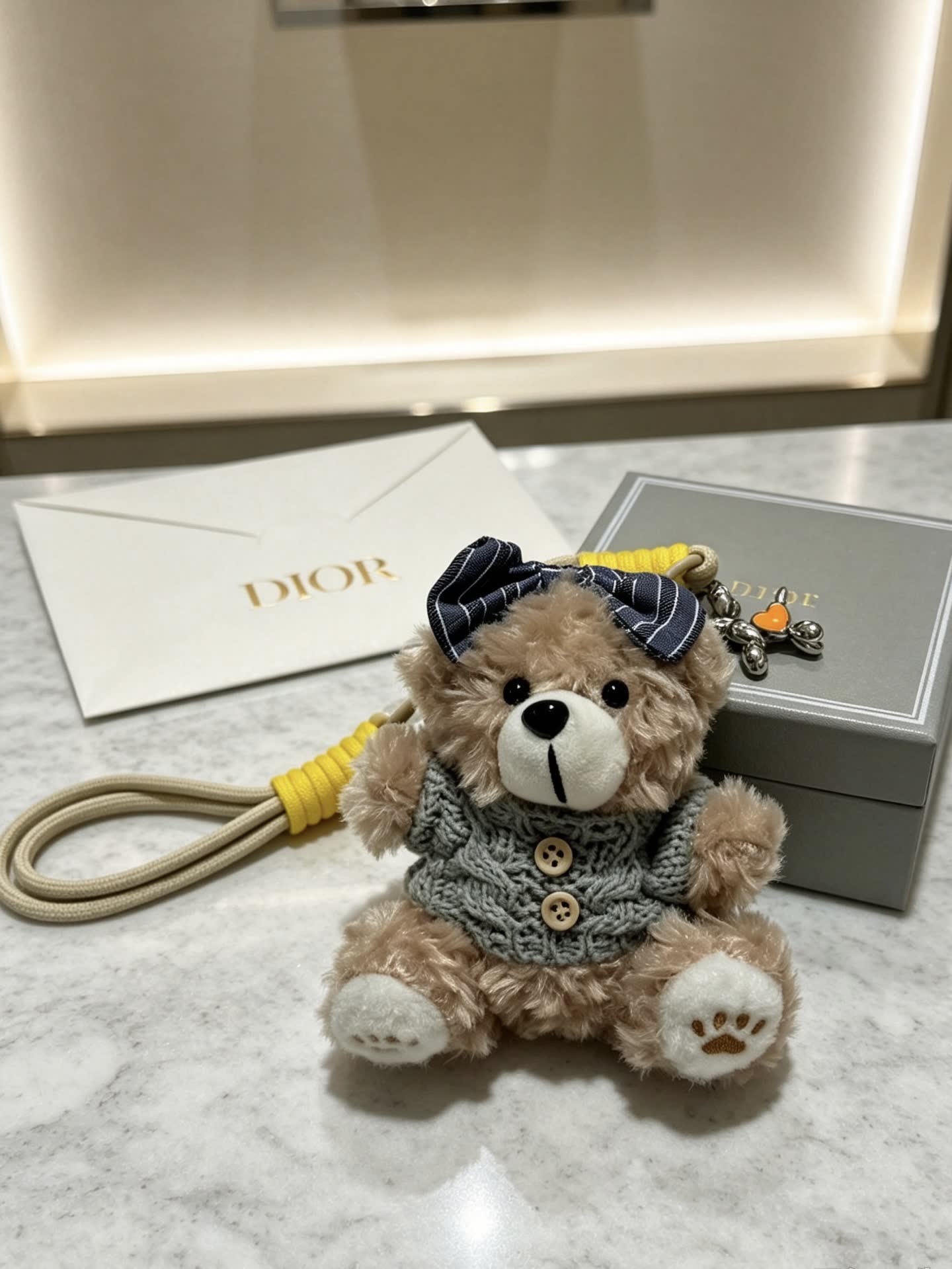 Dior Teddy Bear Keychain