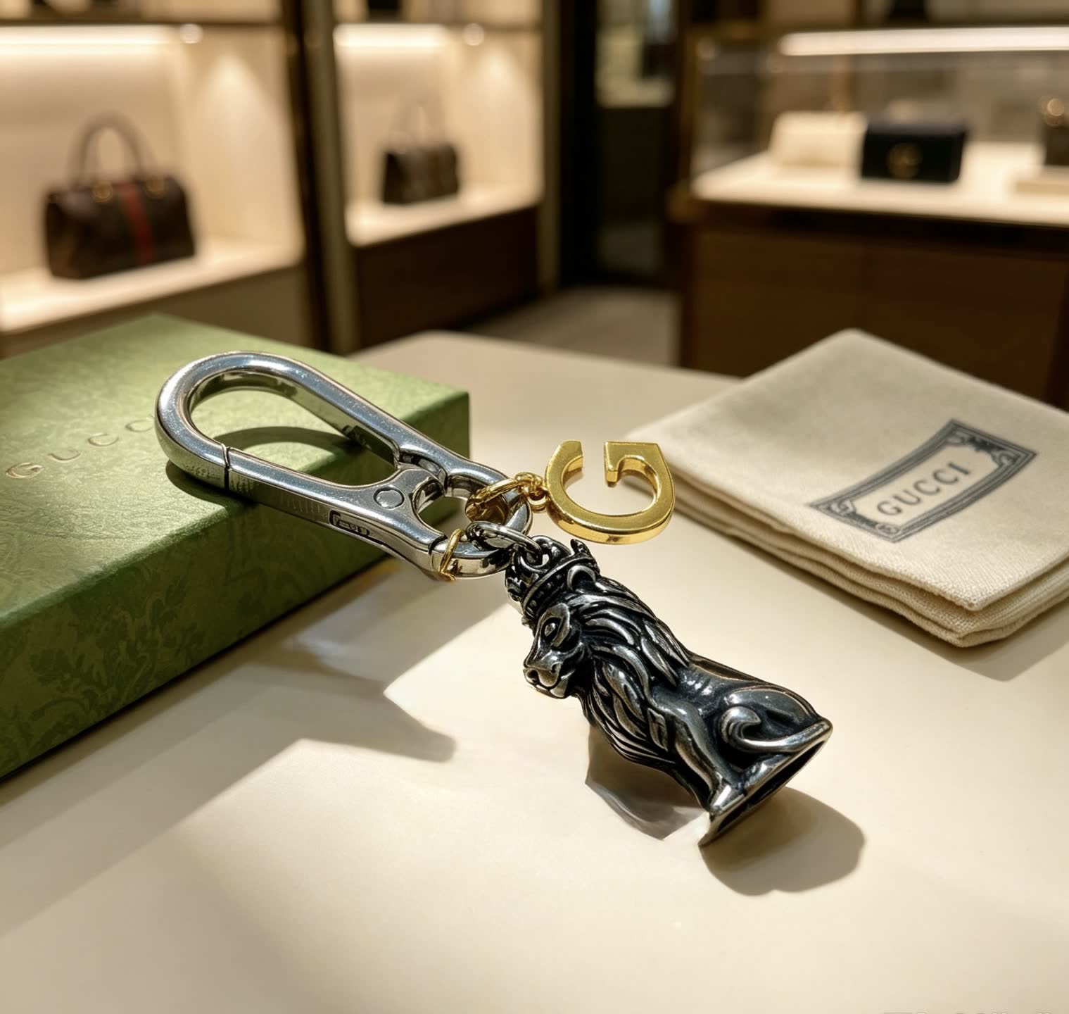 Gucci Lion Keychain