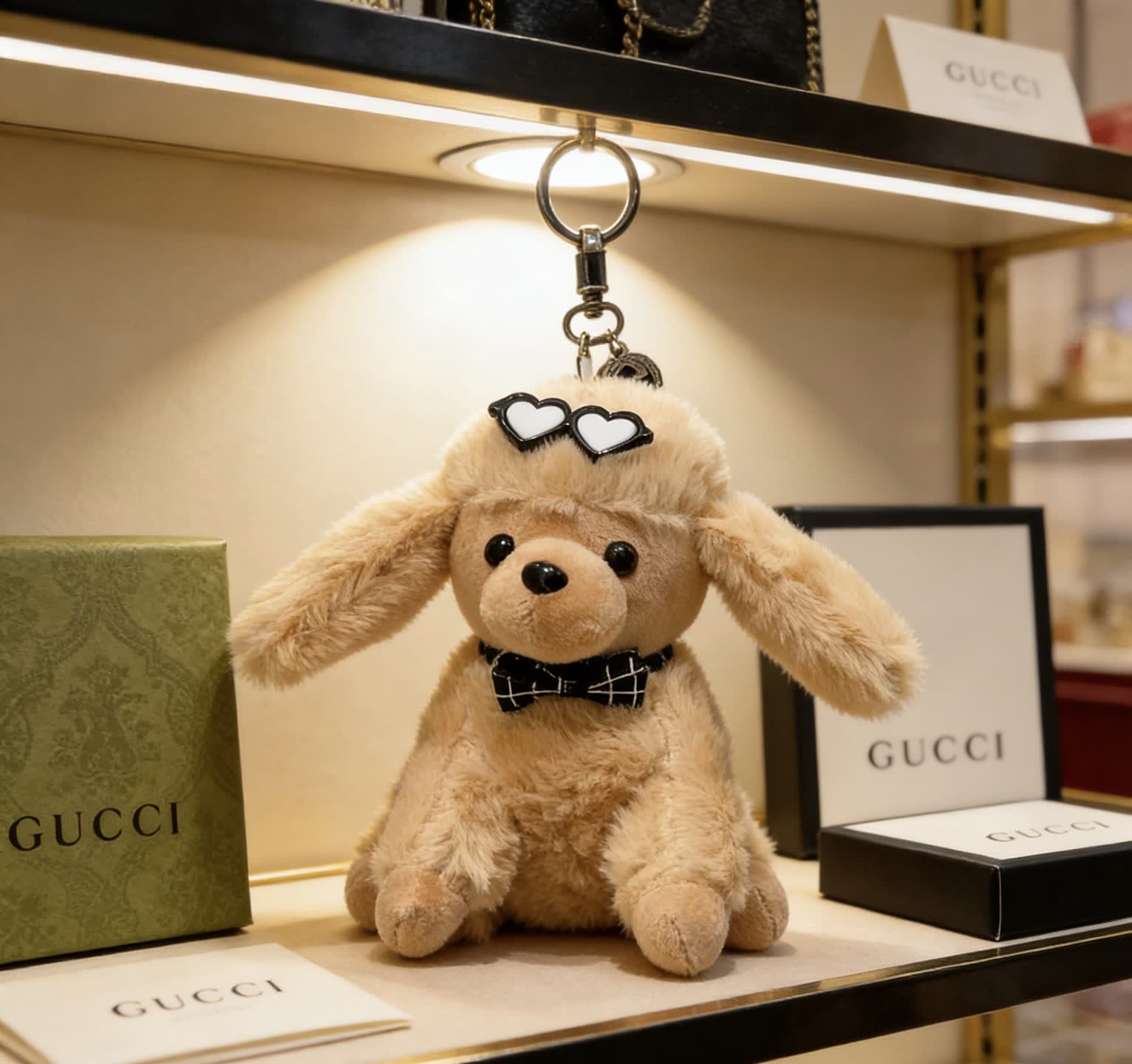 Gucci Dog Keychain