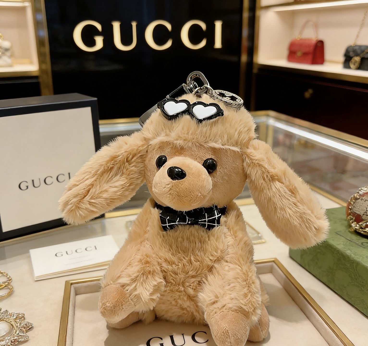 Gucci Dog Keychain