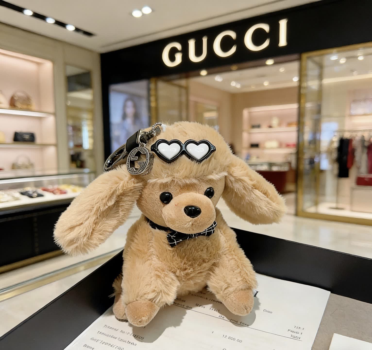 Gucci Dog Keychain