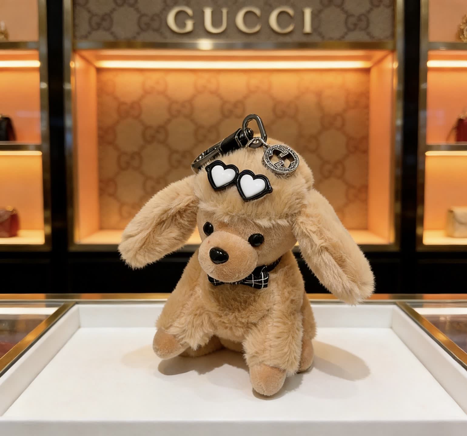 Gucci Dog Keychain