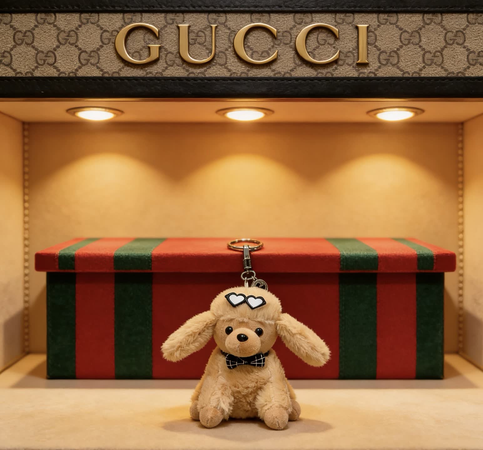 Gucci Dog Keychain