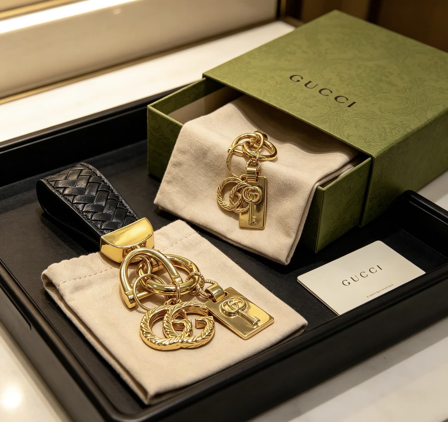 Gucci GG Marmont Keychain