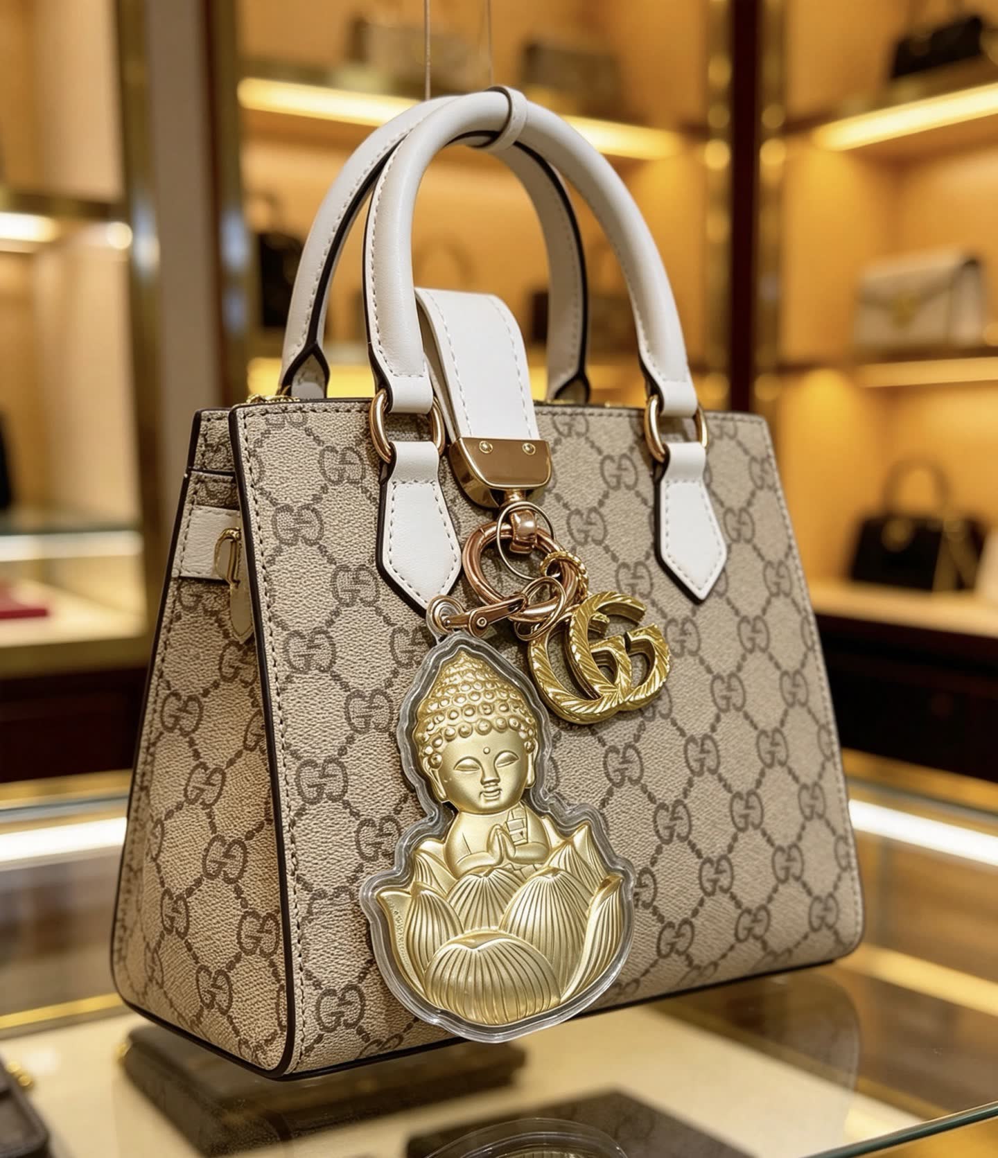 Gucci Buddha Keychain
