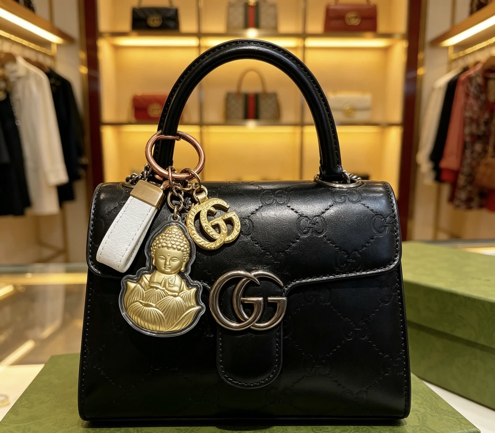 Gucci Buddha Keychain