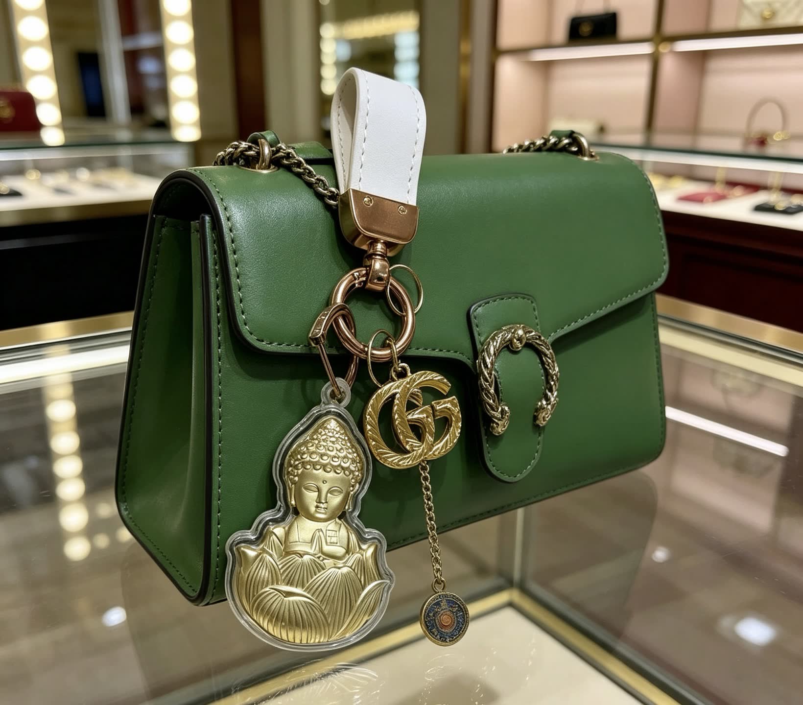 Gucci Buddha Keychain
