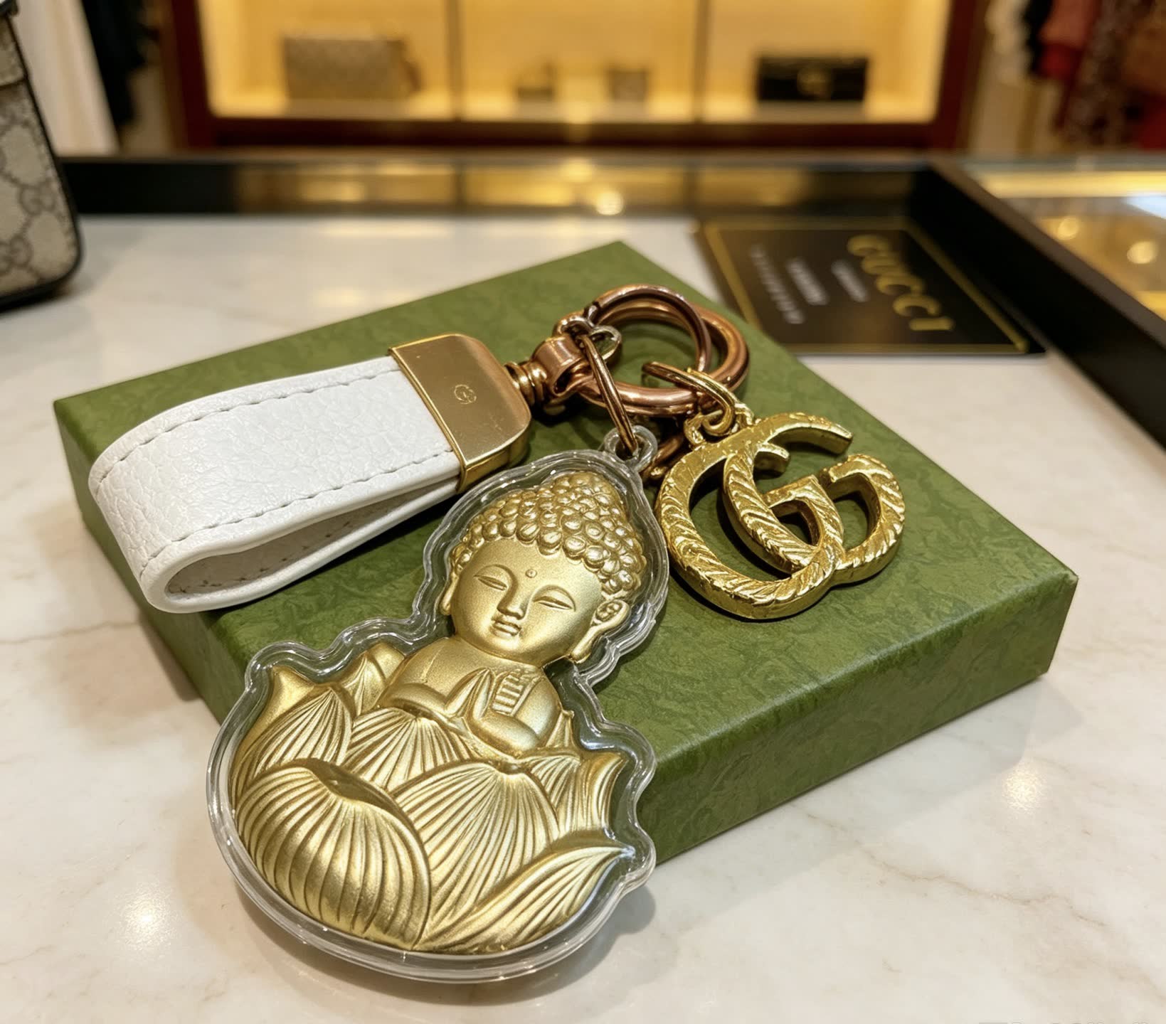 Gucci Buddha Keychain