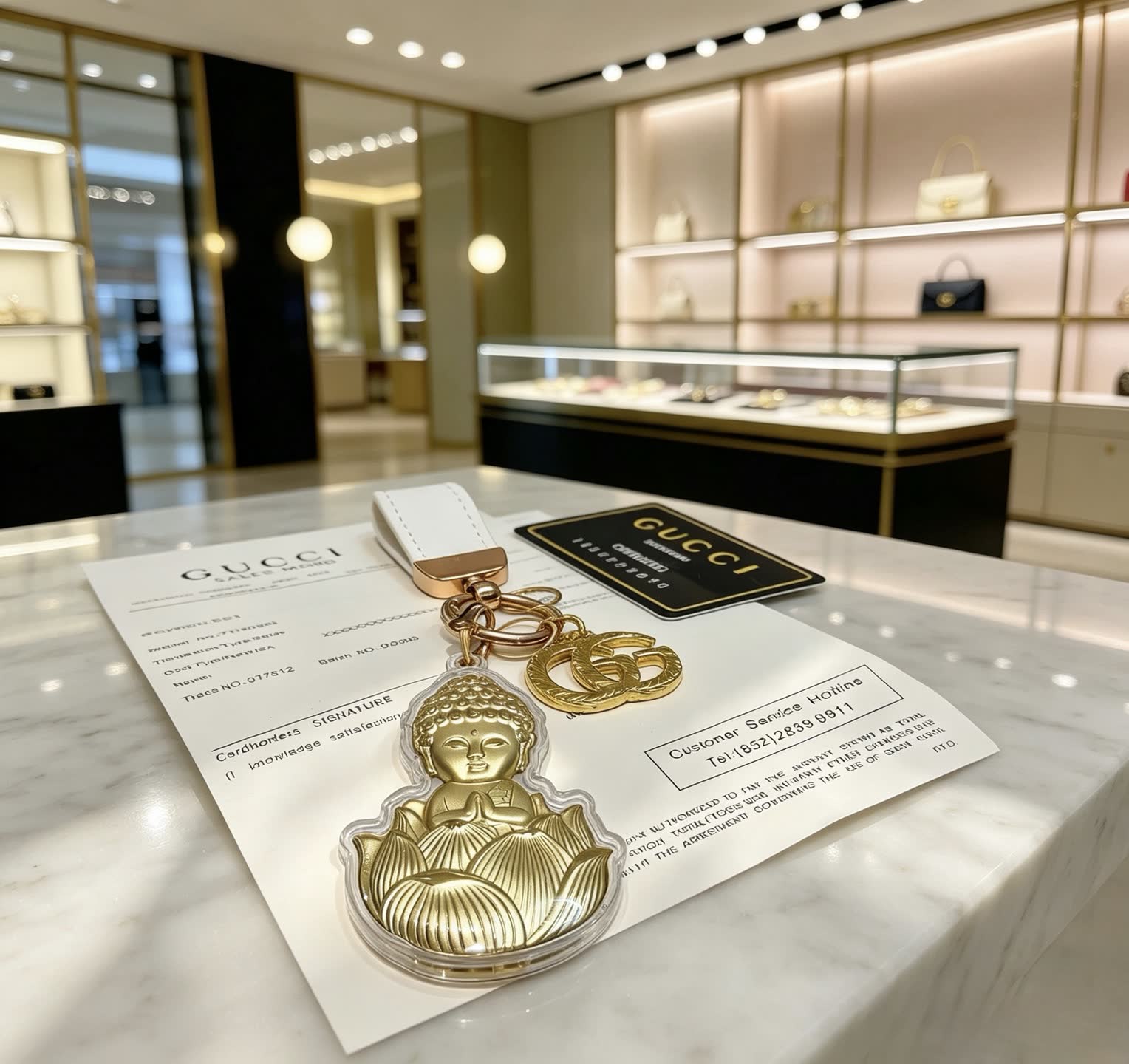 Gucci Buddha Keychain