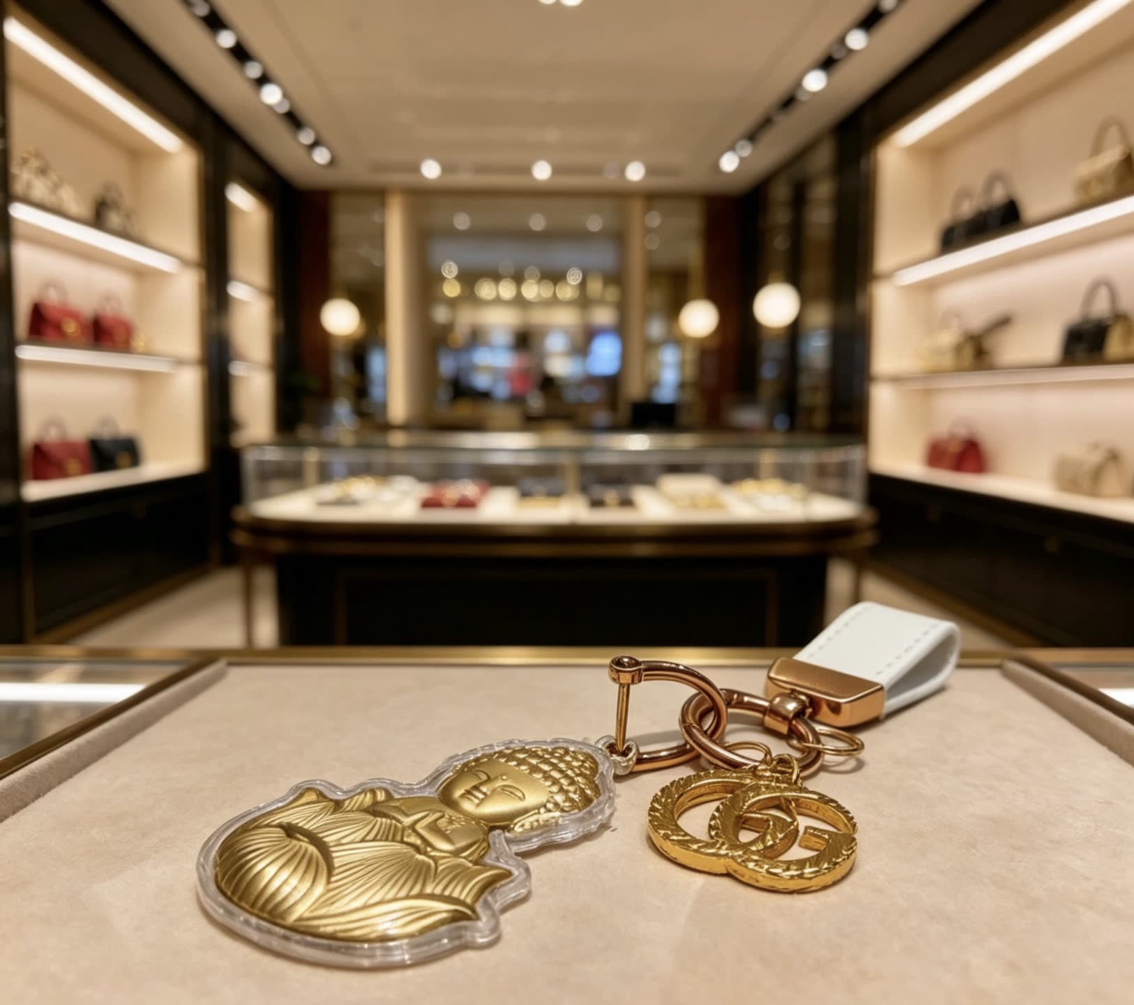 Gucci Buddha Keychain