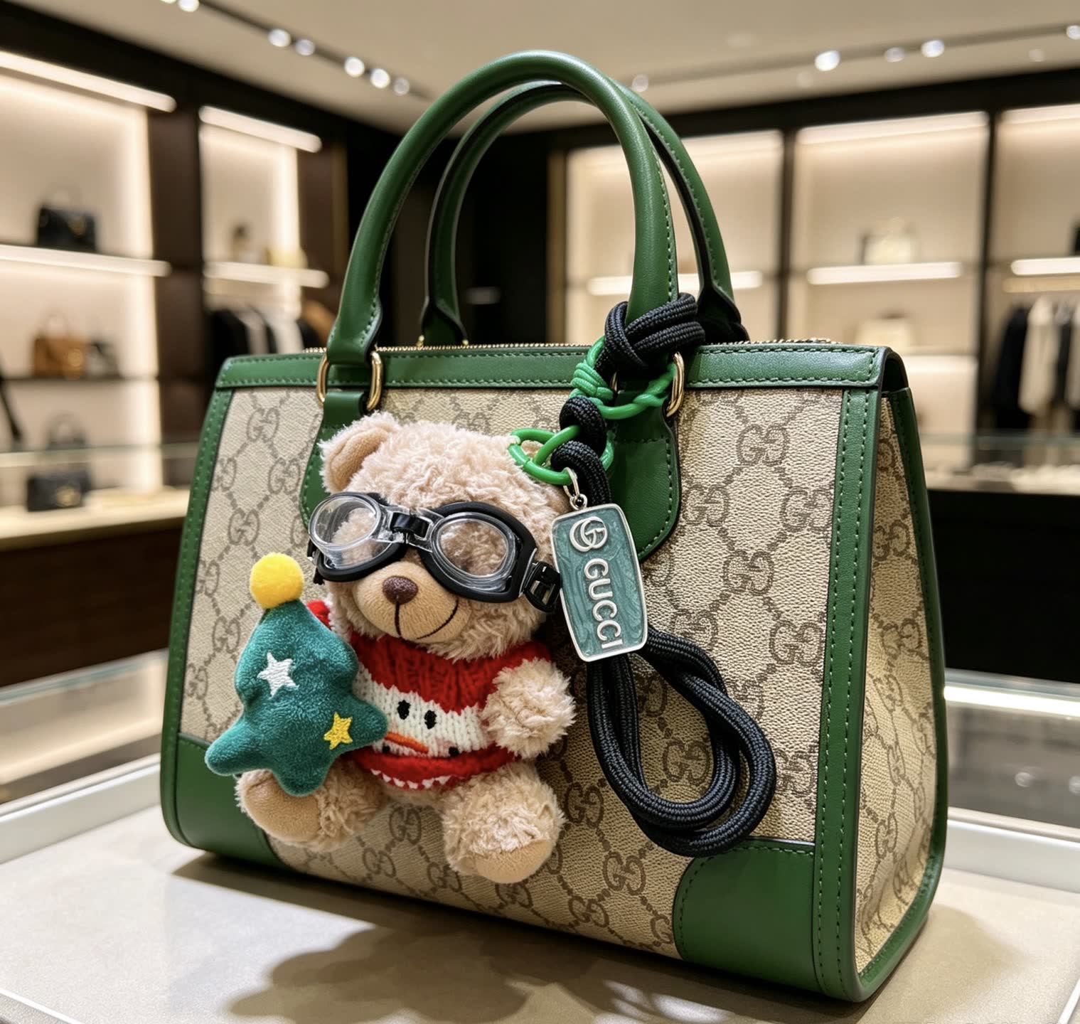 Gucci Bear Keychain