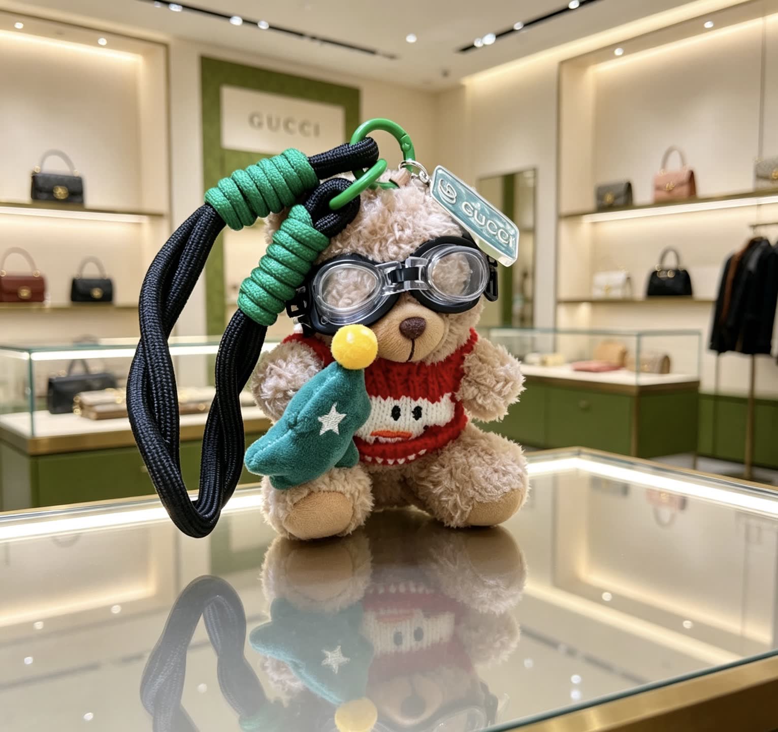Gucci Bear Keychain