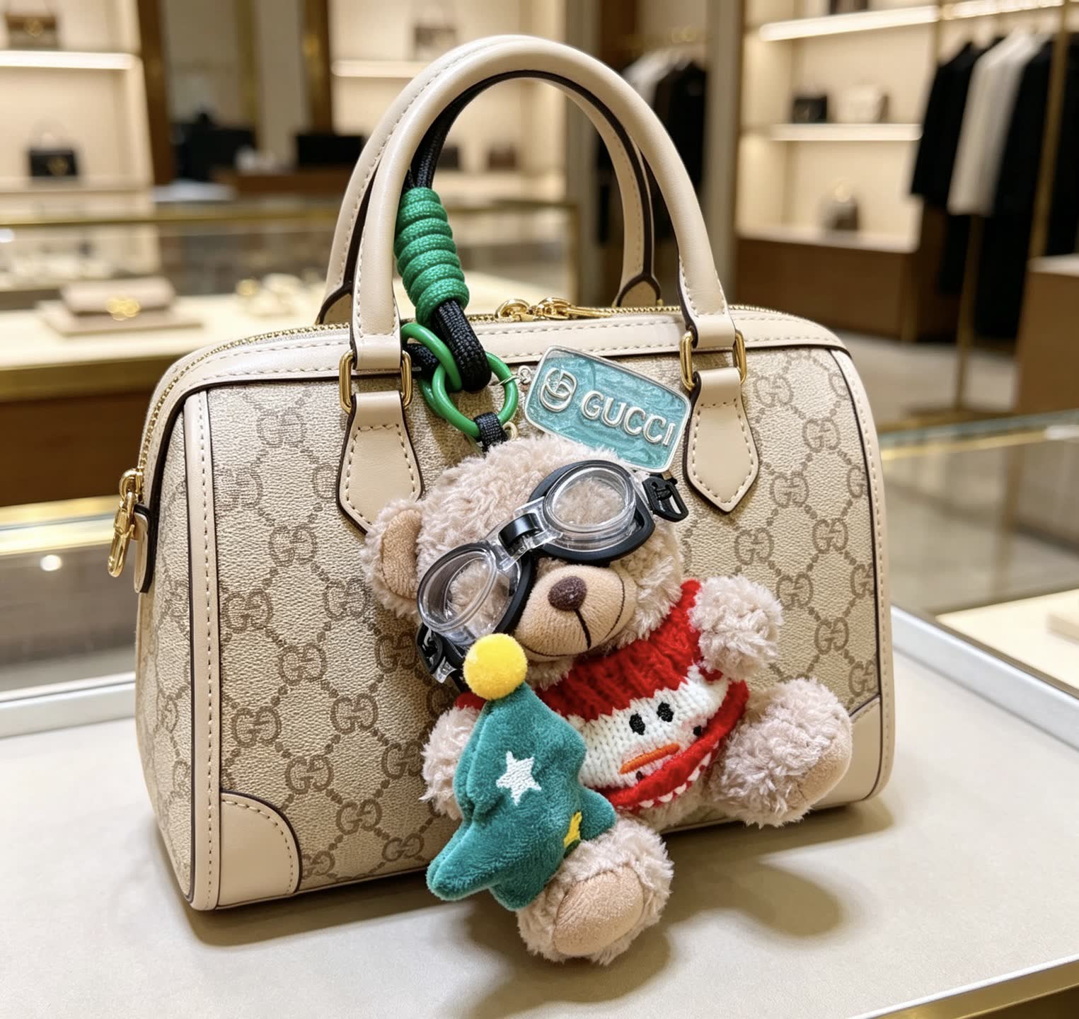 Gucci Bear Keychain