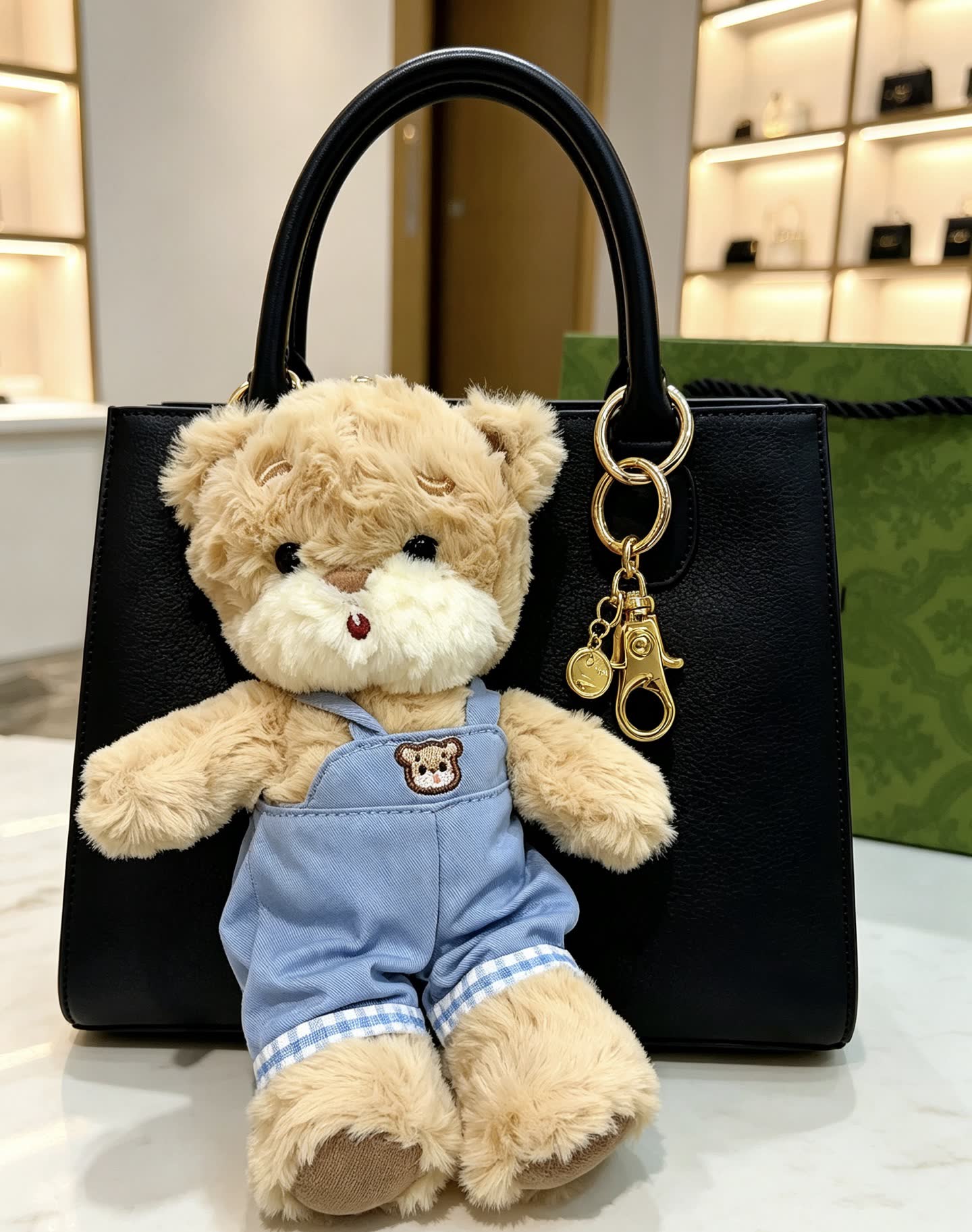 Gucci Teddy Bear Keychain
