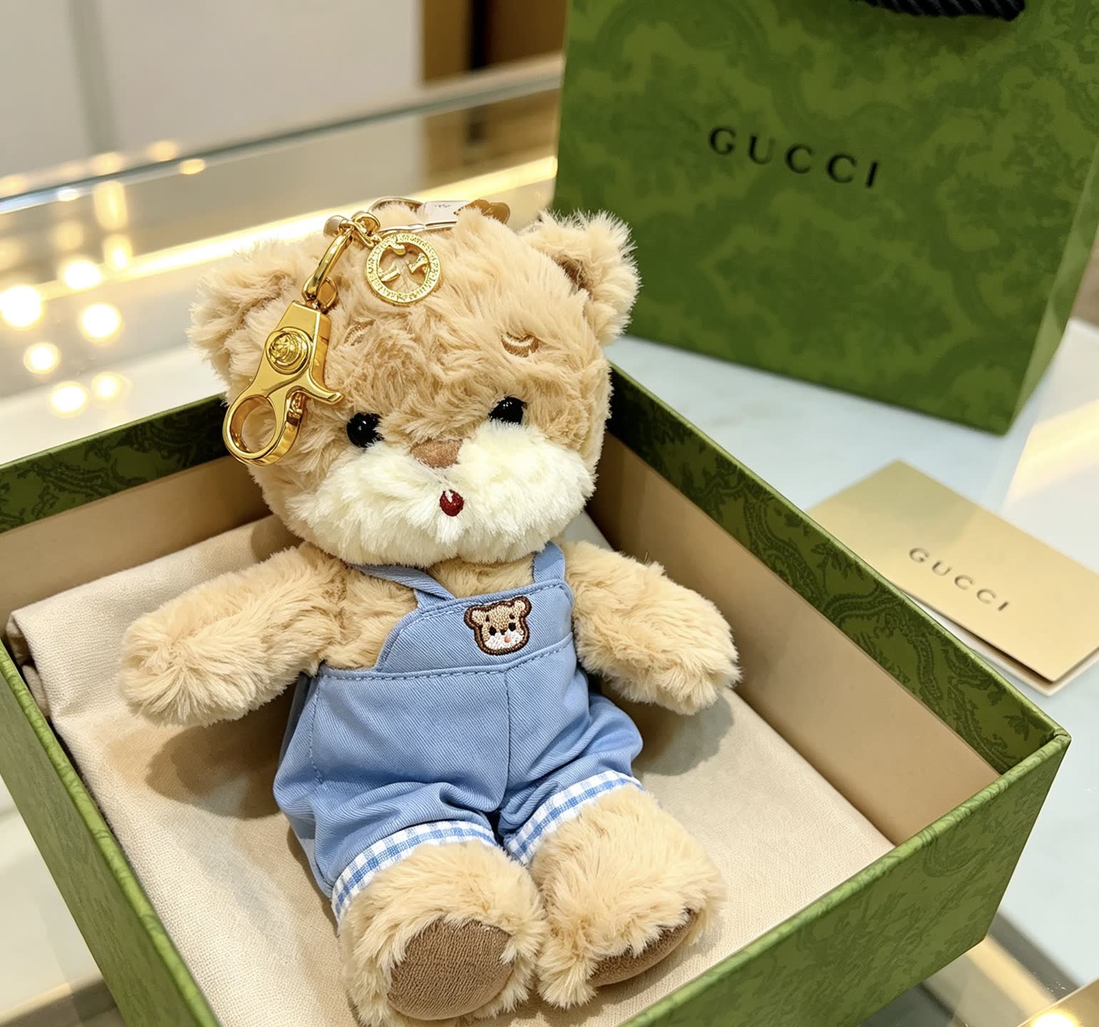 Gucci Teddy Bear Keychain