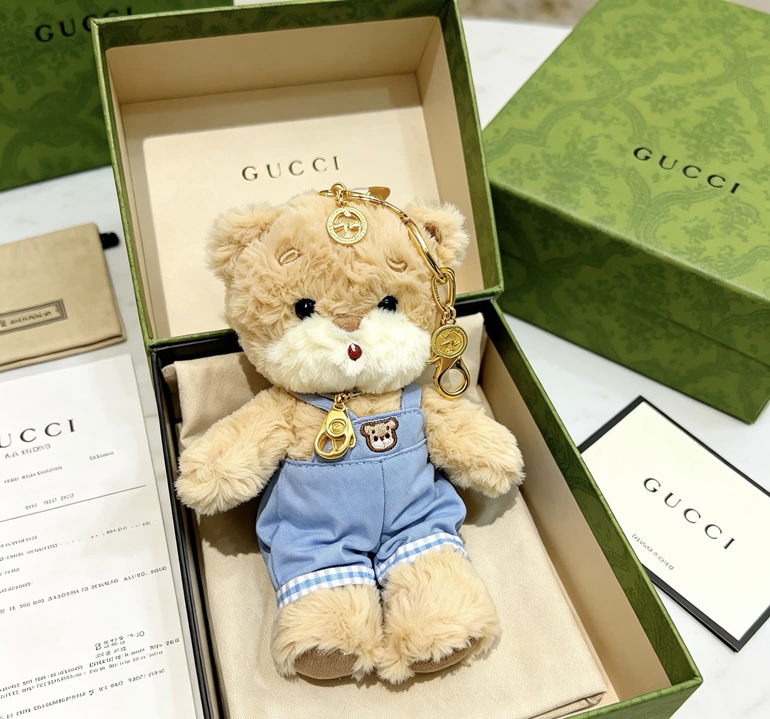 Gucci Teddy Bear Keychain