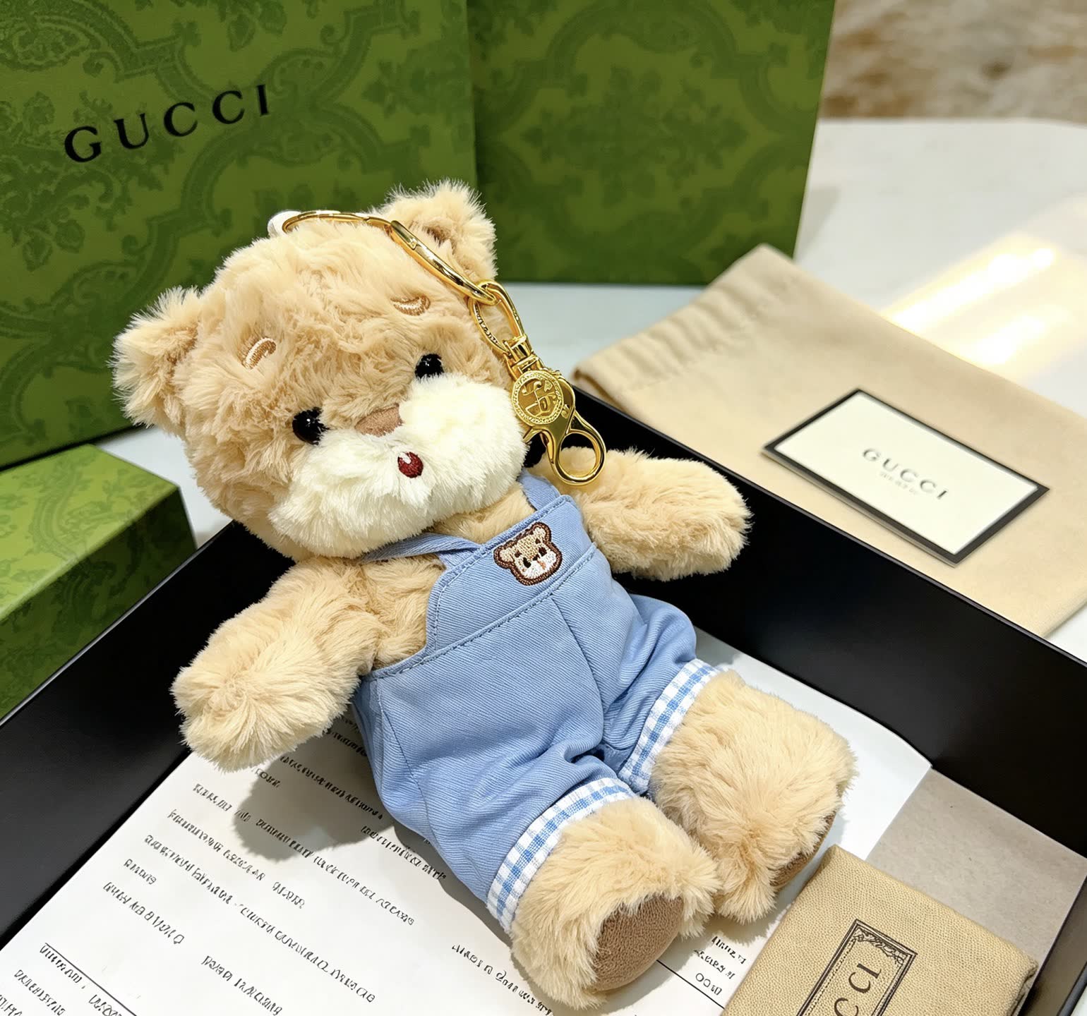 Gucci Teddy Bear Keychain