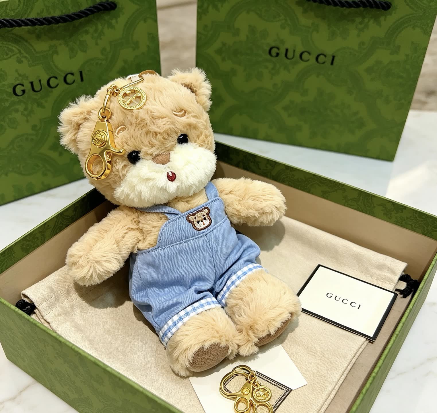 Gucci Teddy Bear Keychain