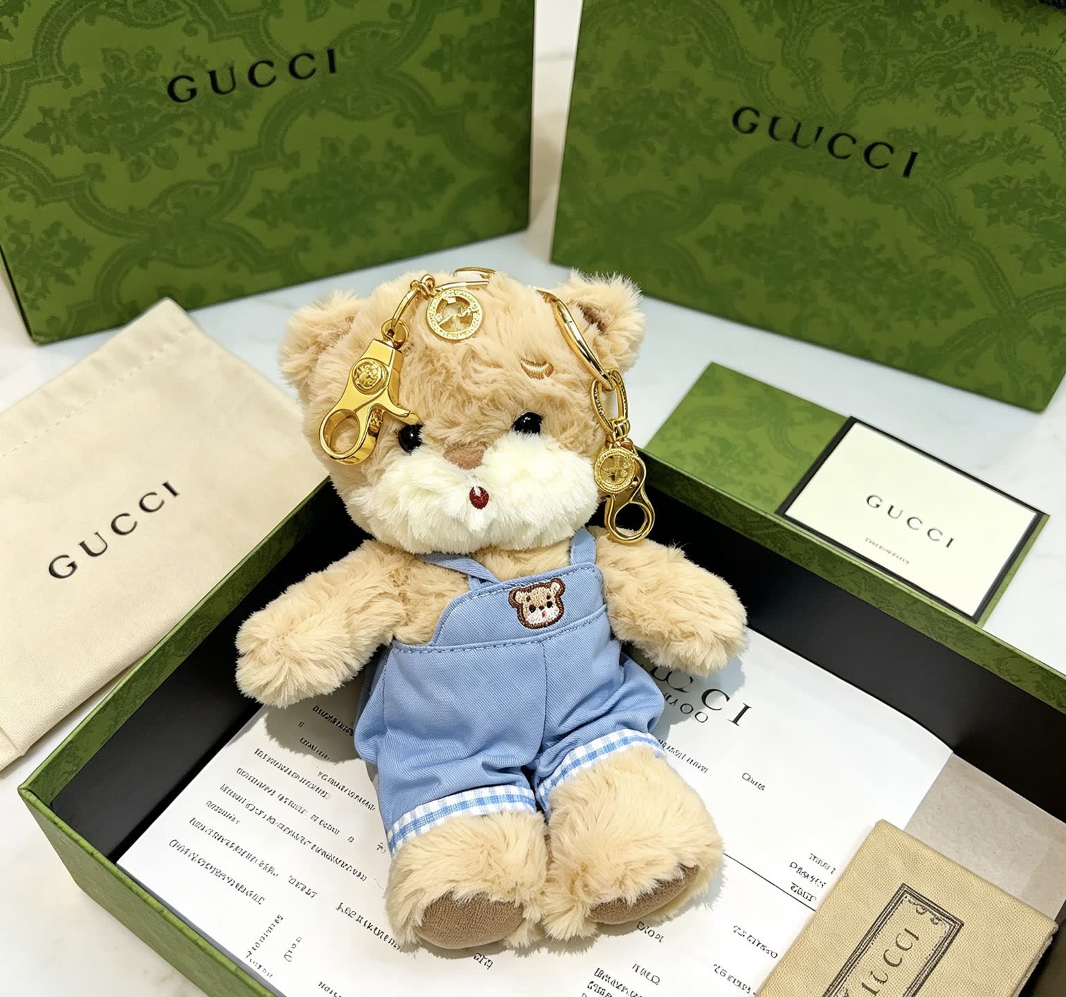 Gucci Teddy Bear Keychain