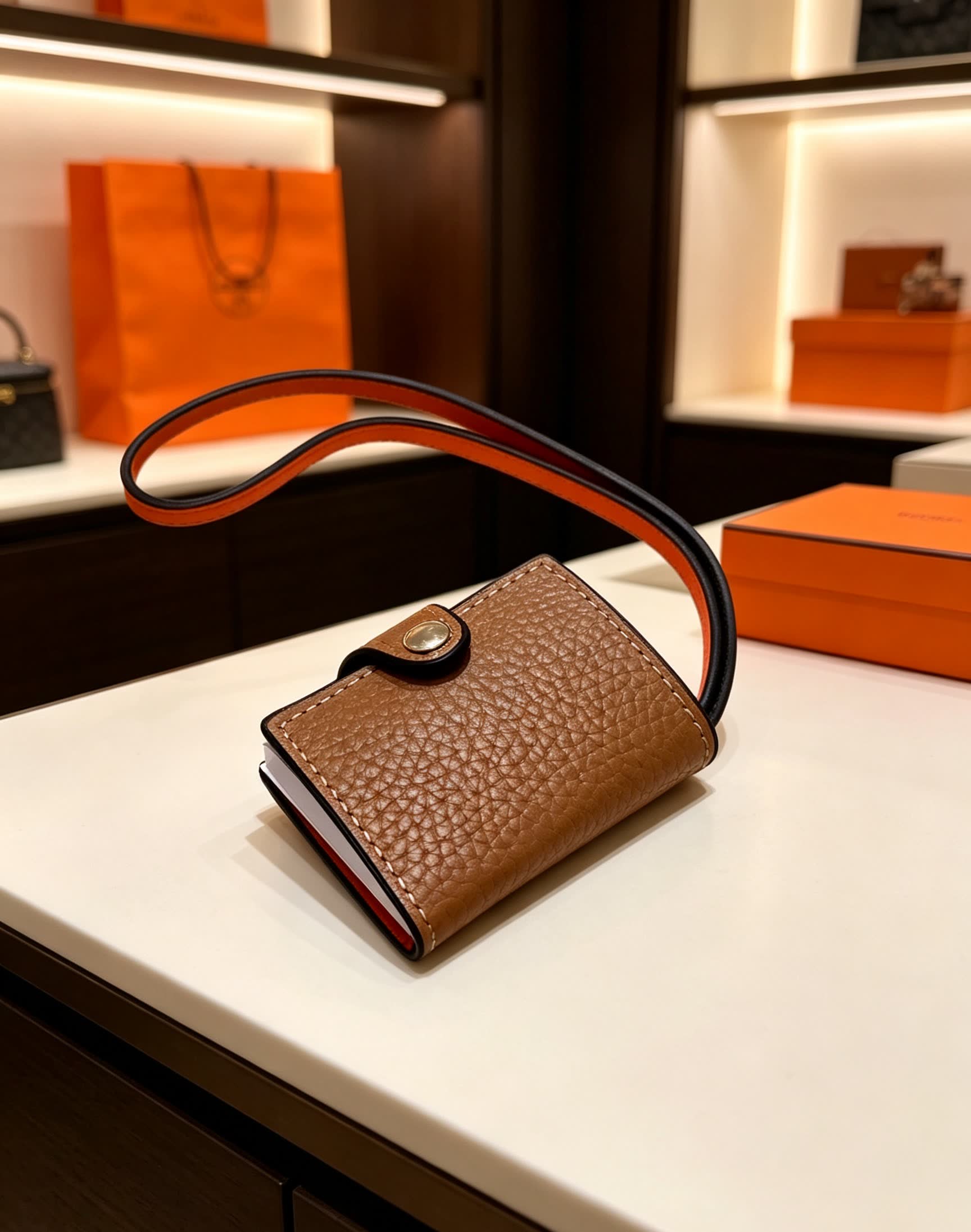 Hermes Cardholder with Strap