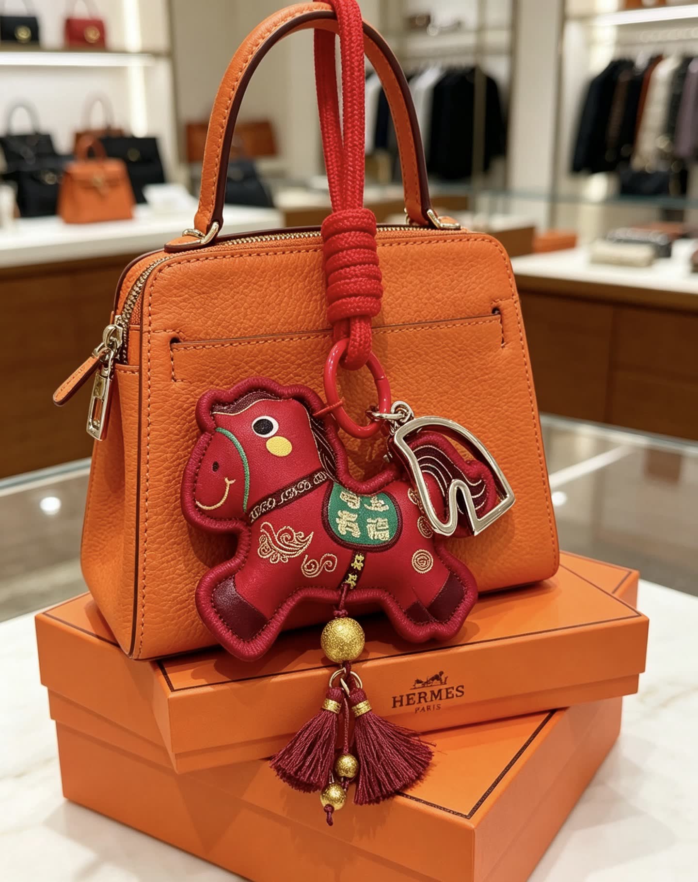 Hermes Paris Keychain Hermes Paris Keychain