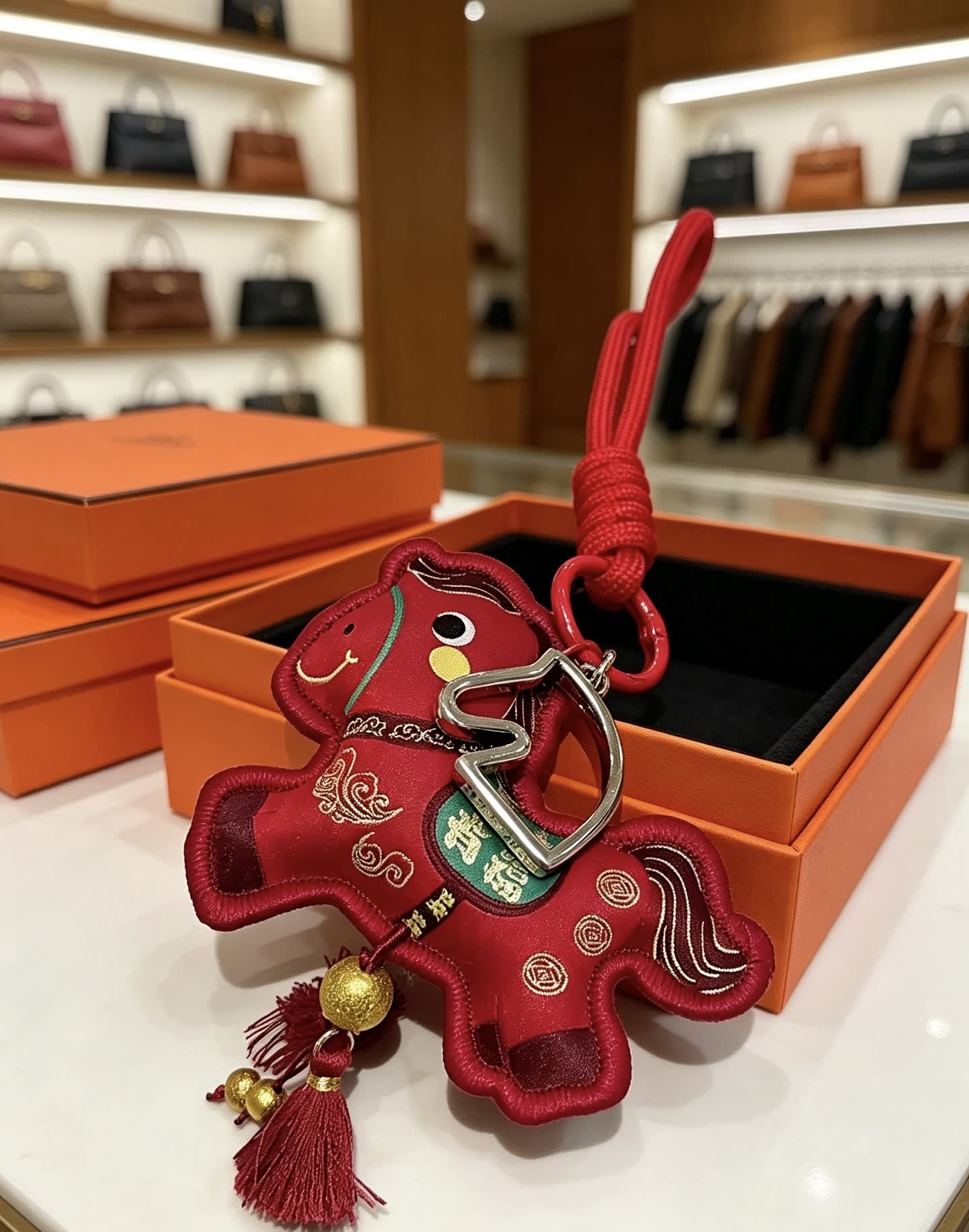 Hermes Paris Keychain