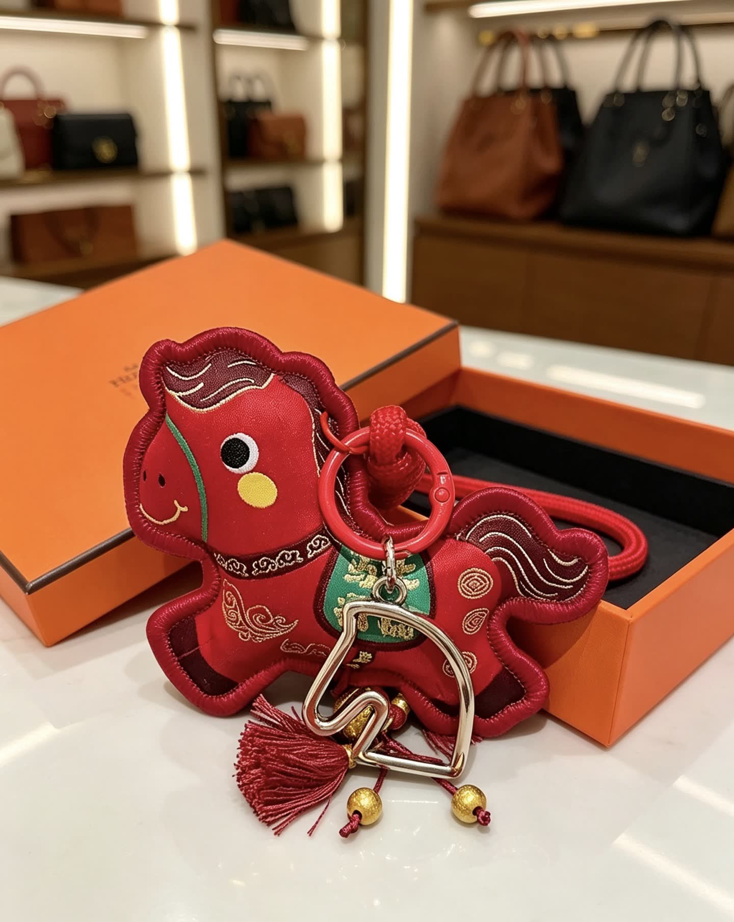 Hermes Paris Keychain