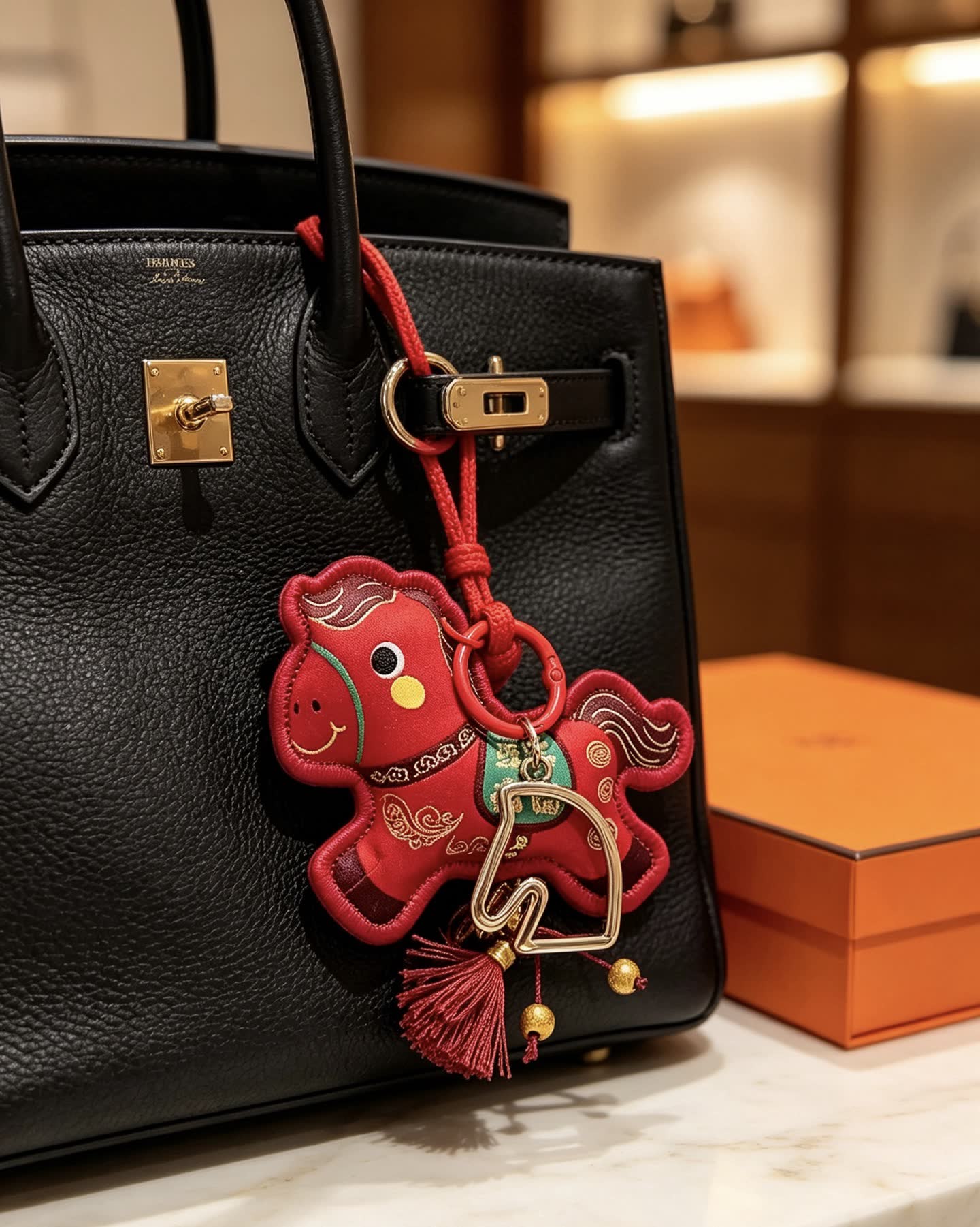 Hermes Paris Keychain