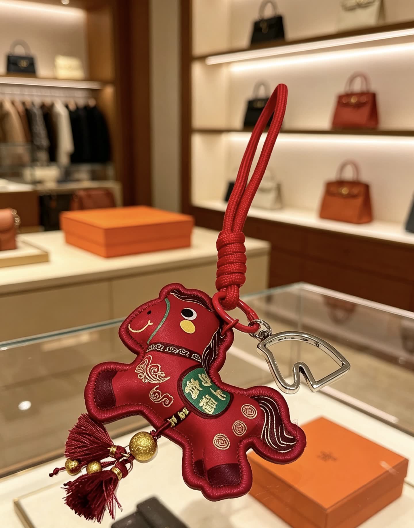 Hermes Paris Keychain