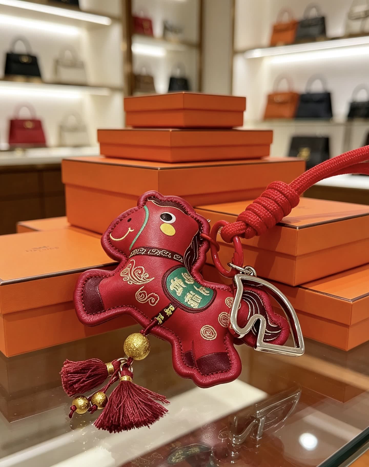 Hermes Paris Keychain