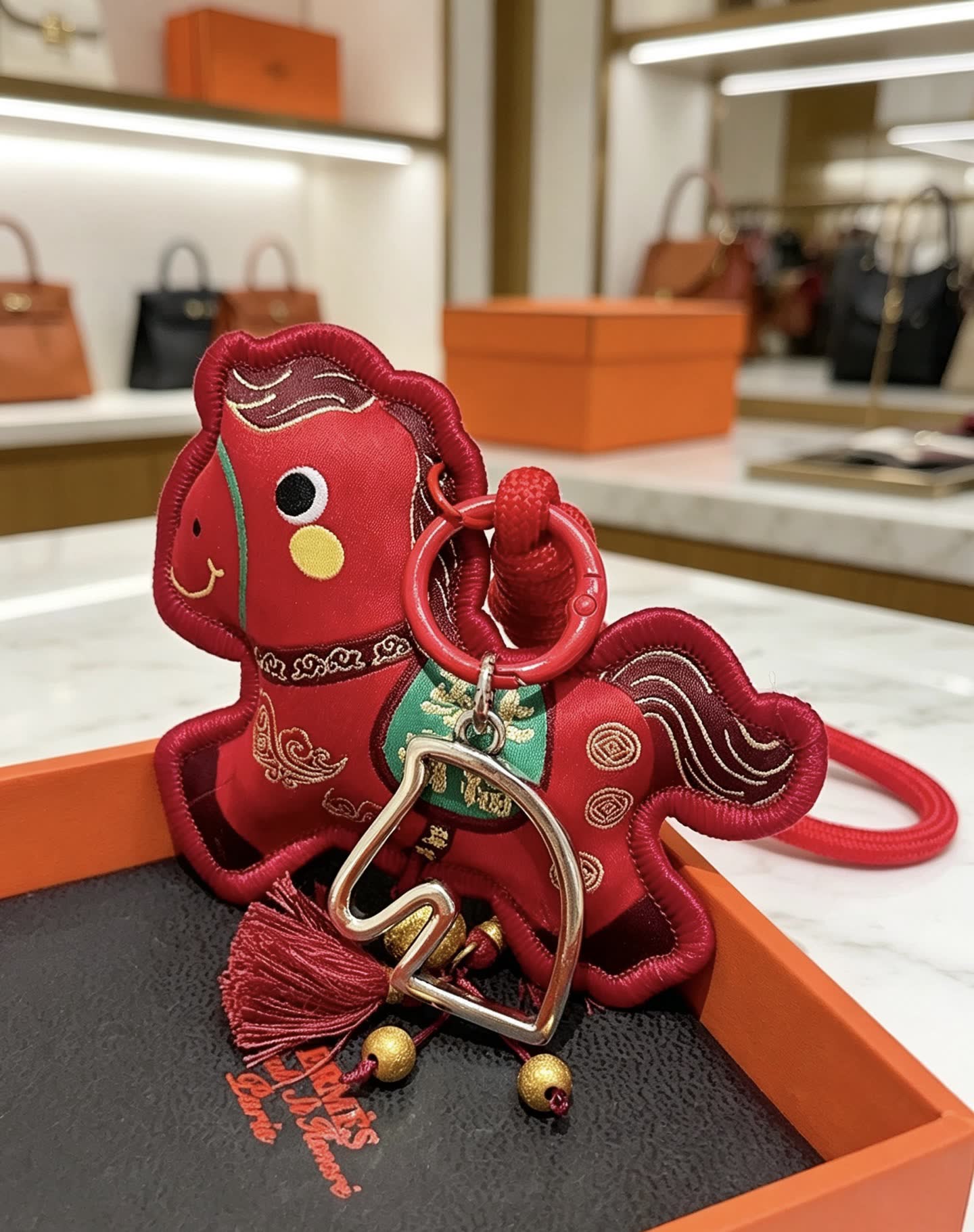 Hermes Paris Keychain
