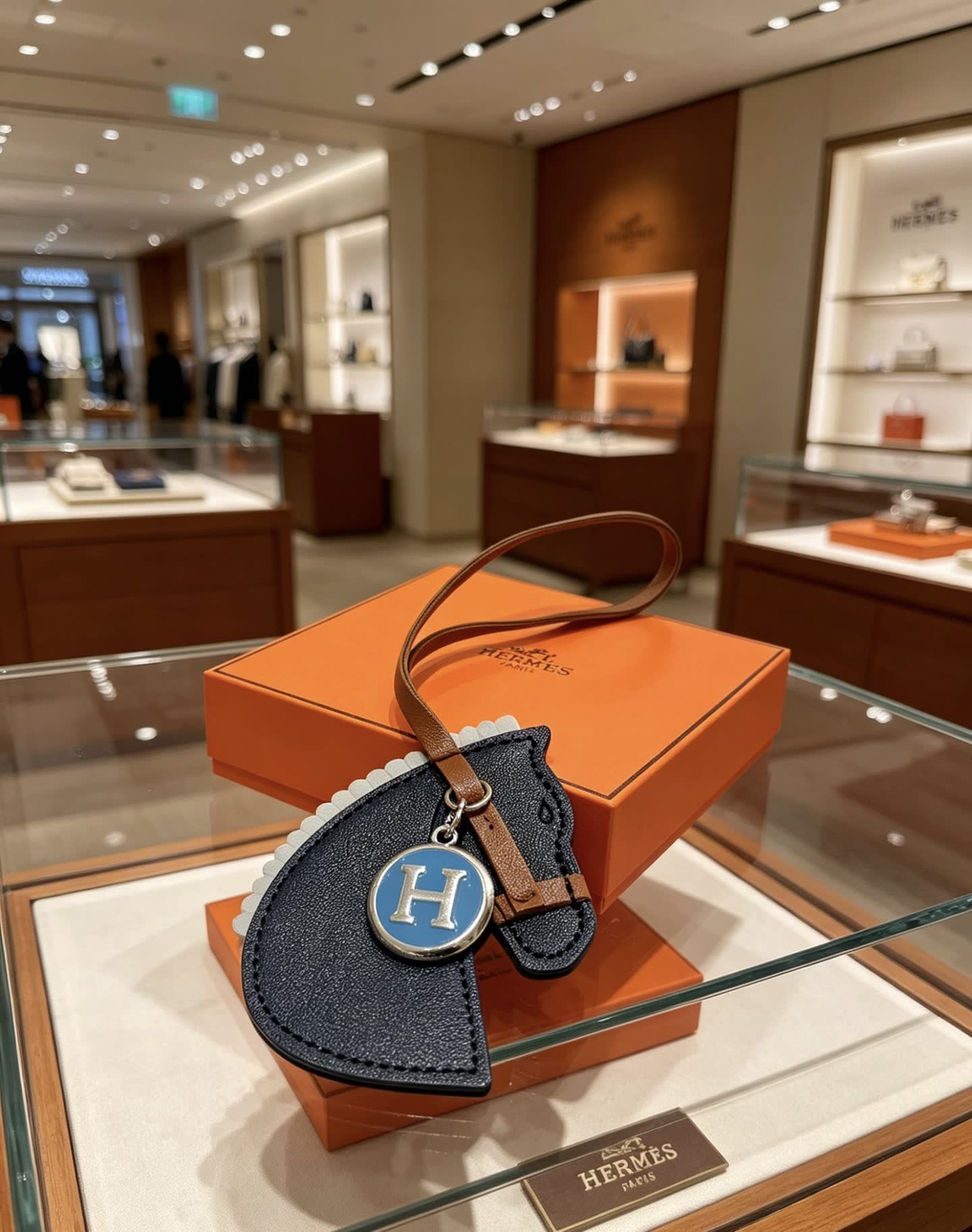 Hermes Horse Head Keychain