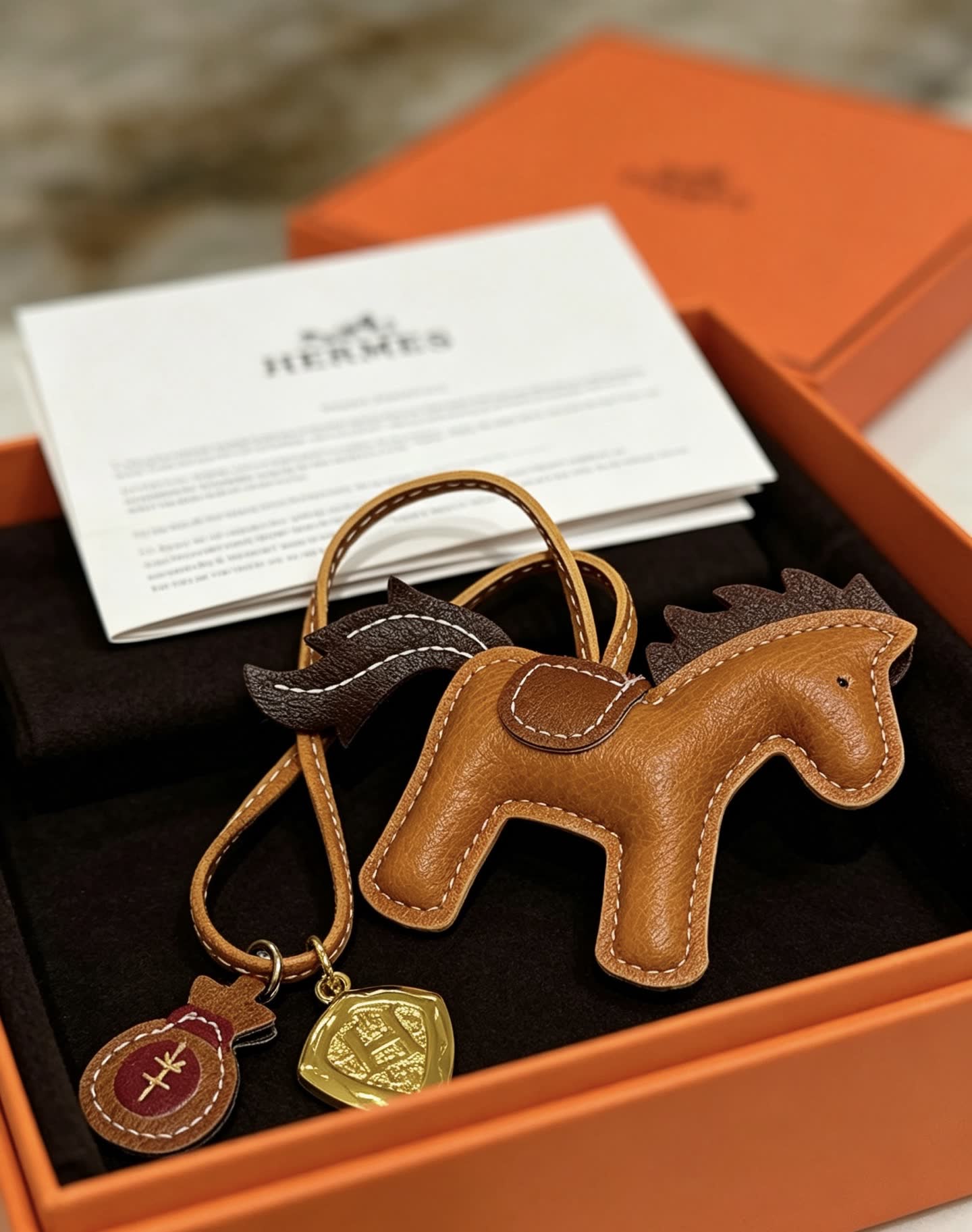 Hermes Hermès Birkin Bag with Leather Horse Charm