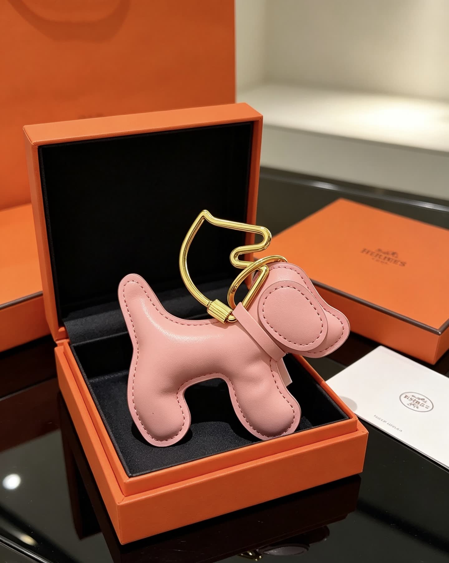 Hermes Hermès Dog Keychain